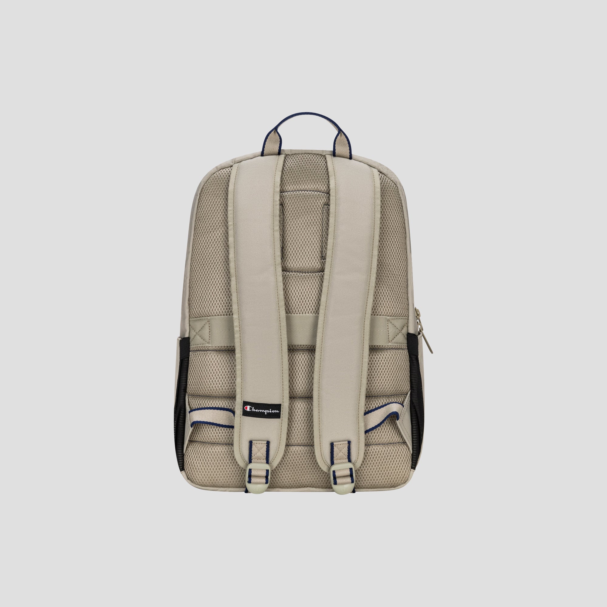 Champion Level Sac à Dos Beige Ordinateur 17 Pouces Patch Caoutchouc