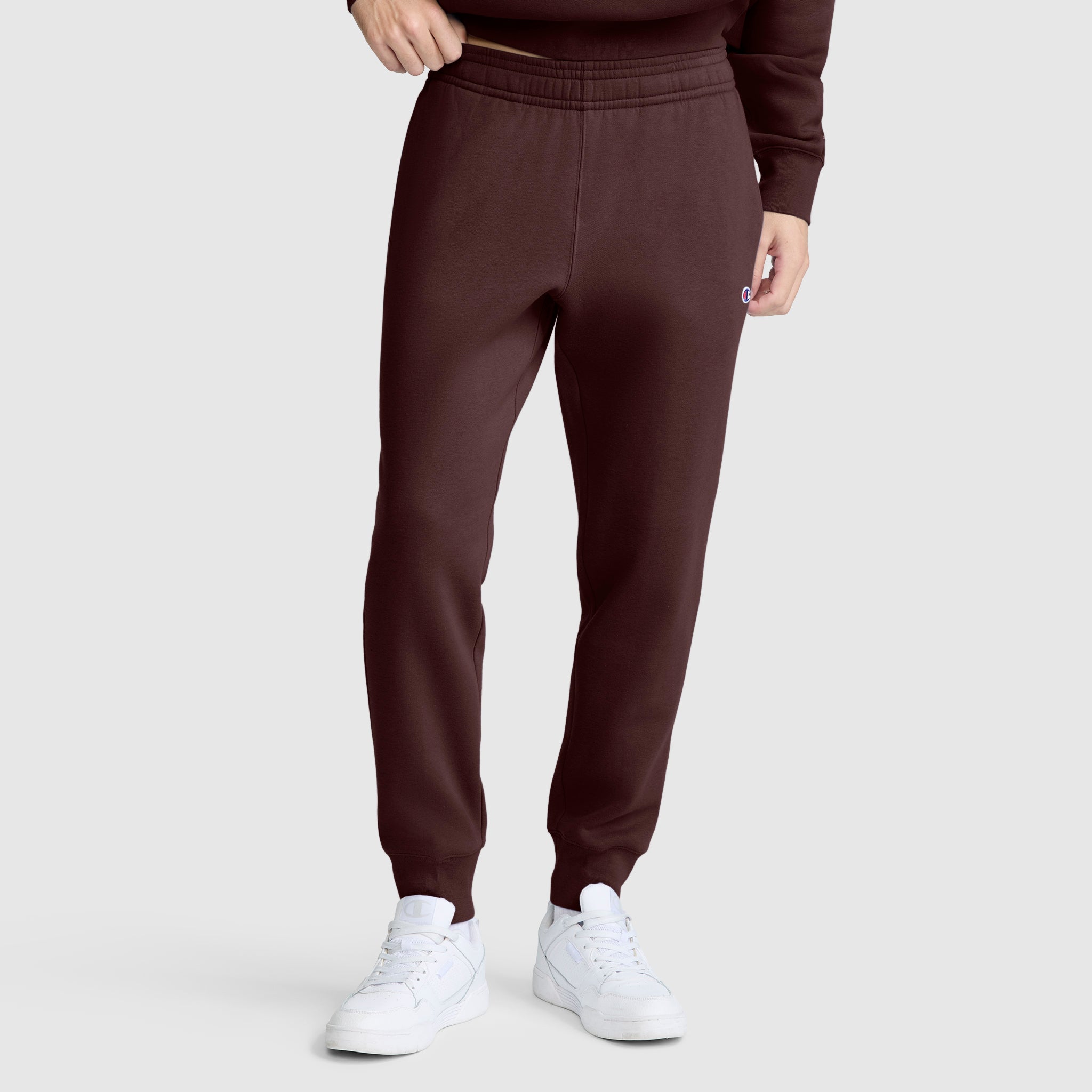 Champion Powerblend Joggers C Logo jogging marron coton