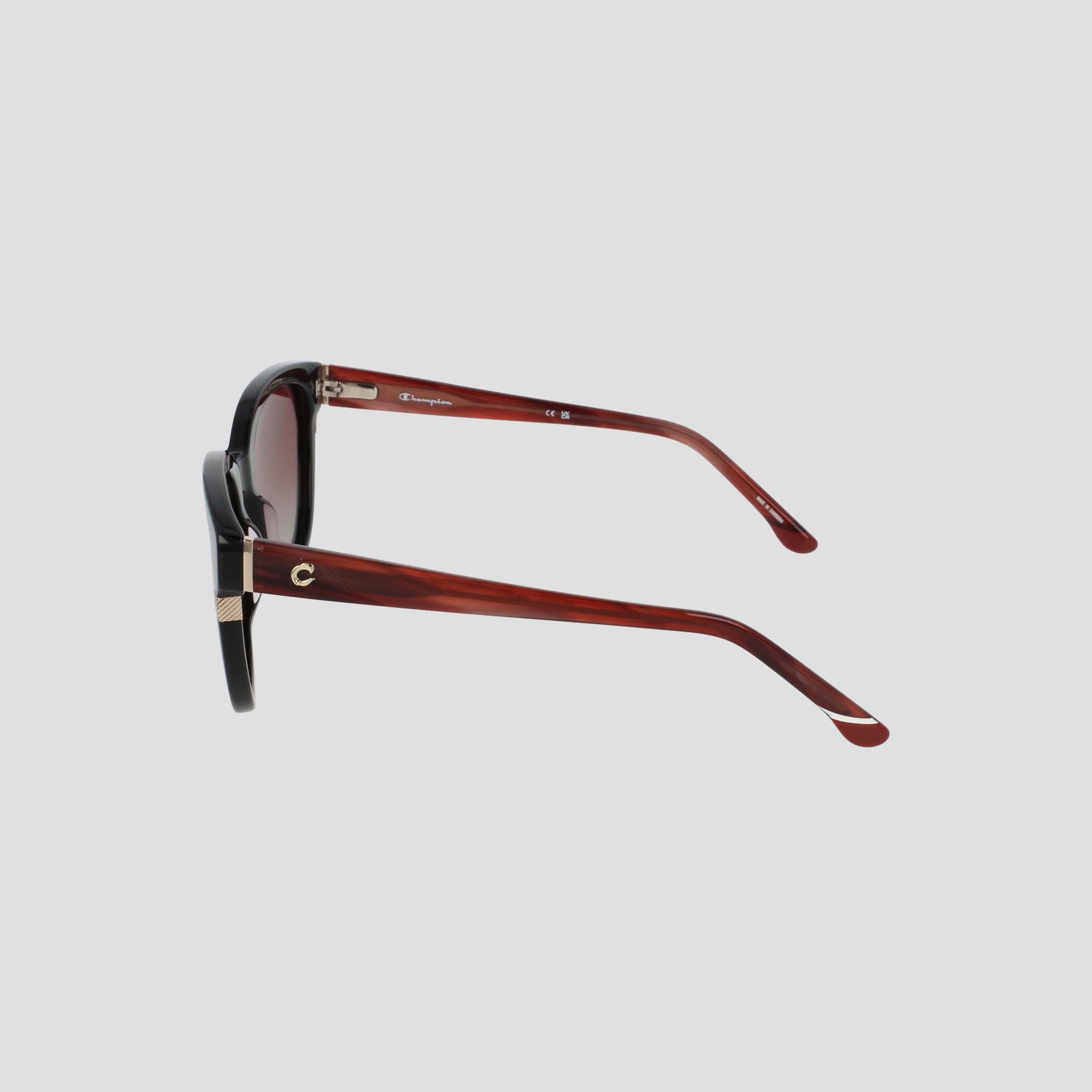 Champion Polarized Lunettes Black Burgundy