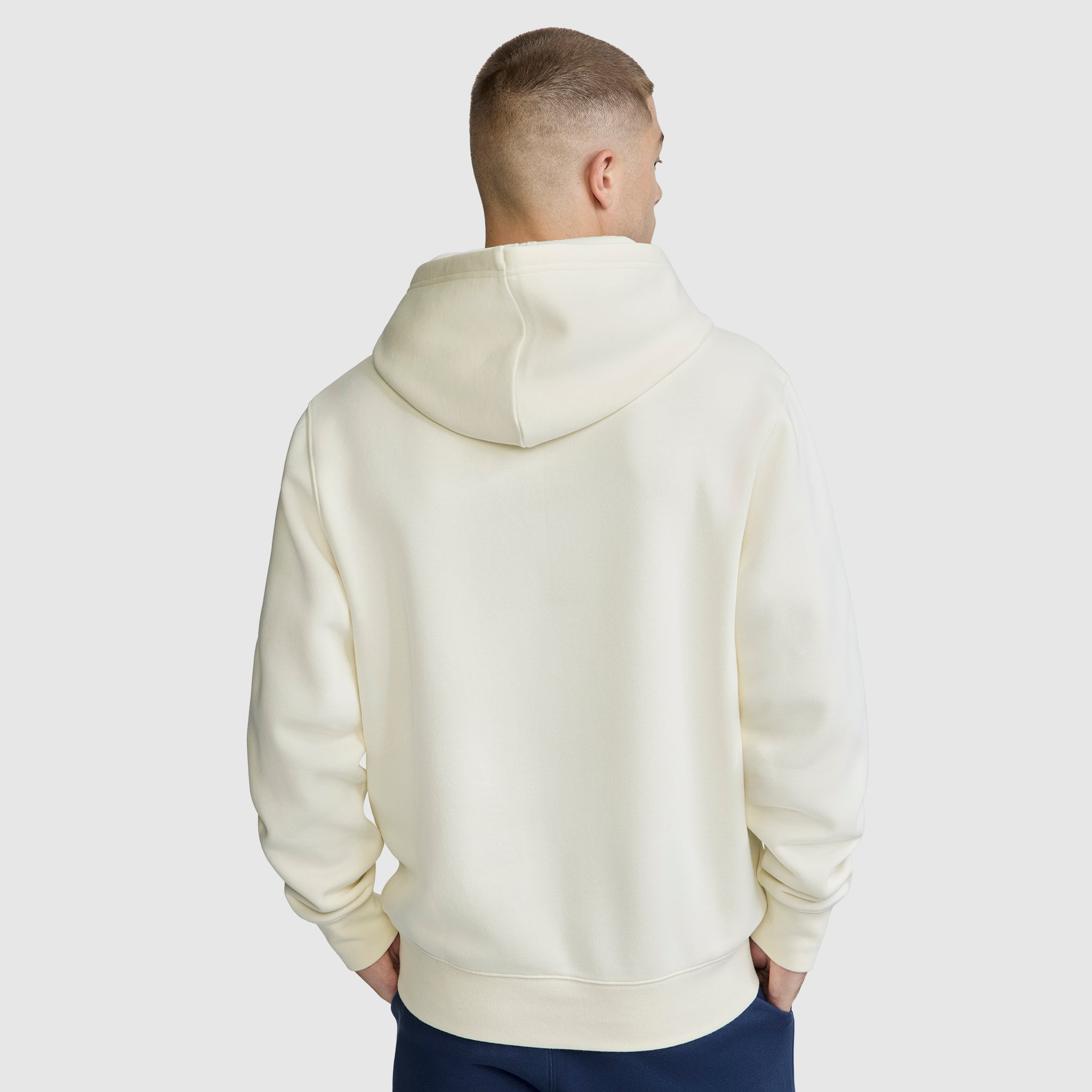 Champion Powerblend Hoodie C Logo sweat à capuche coton écru