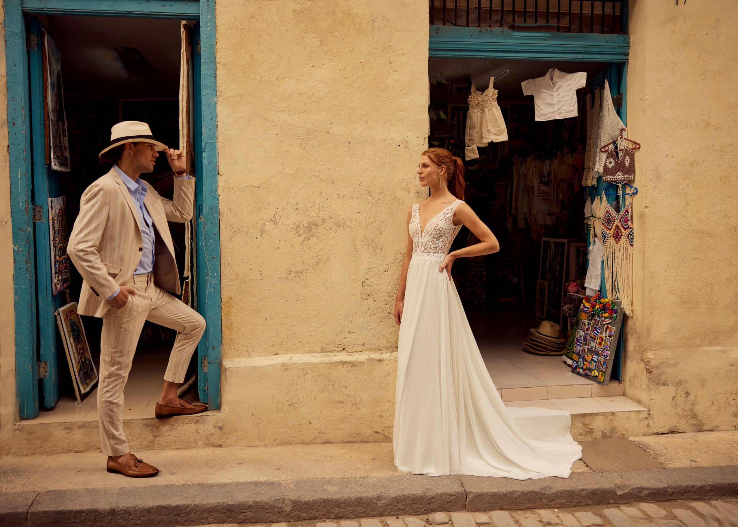 Hervé Paris Libre Leo-ZA robe de mariée ivoire dentelle