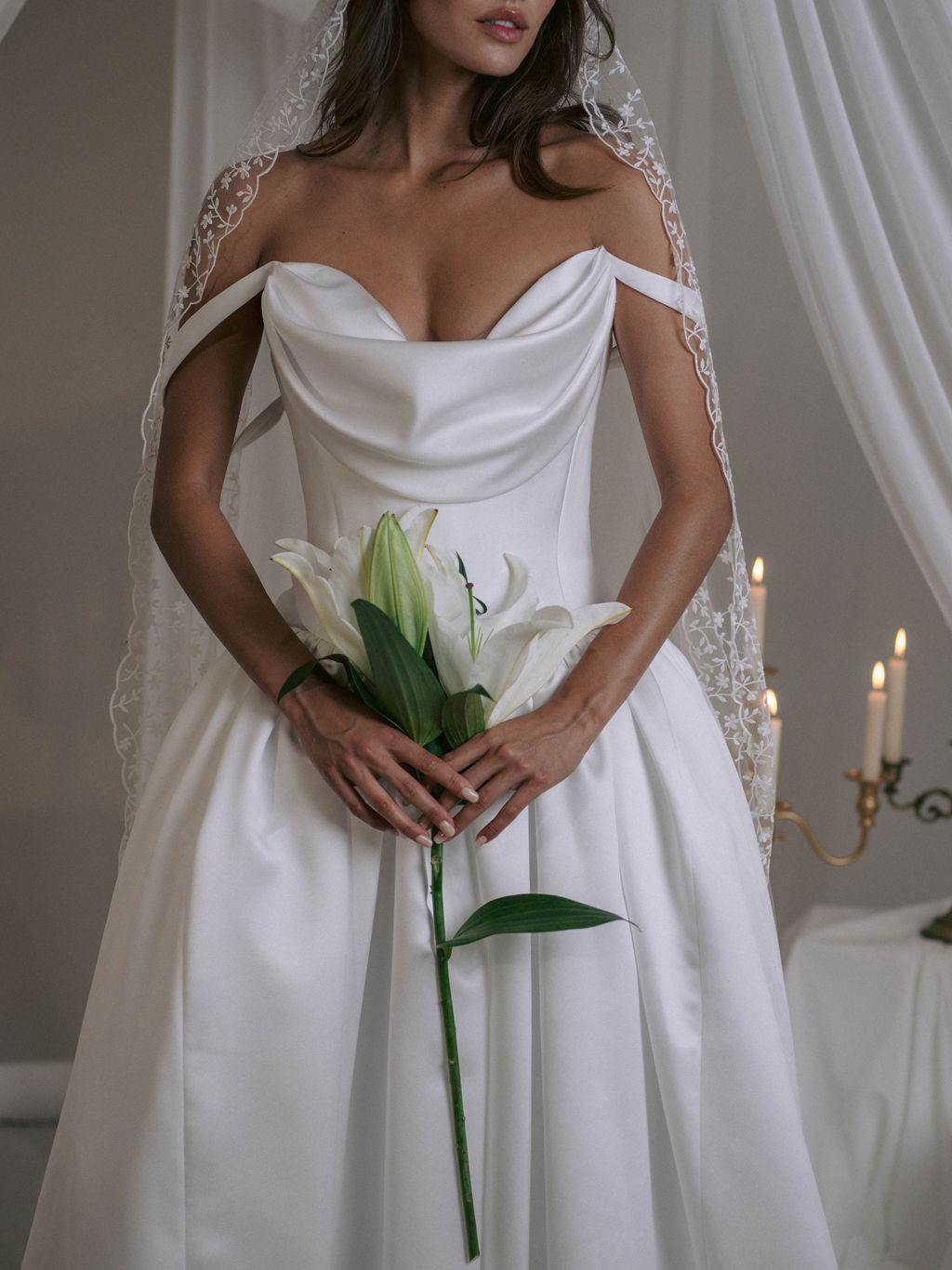 Rime Arodaky Bridal Roslyn robe de mariée satin duchesse