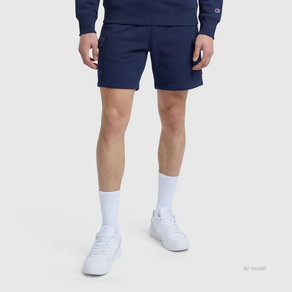 Champion 8" Fleece Cargo short molleton bleu depth