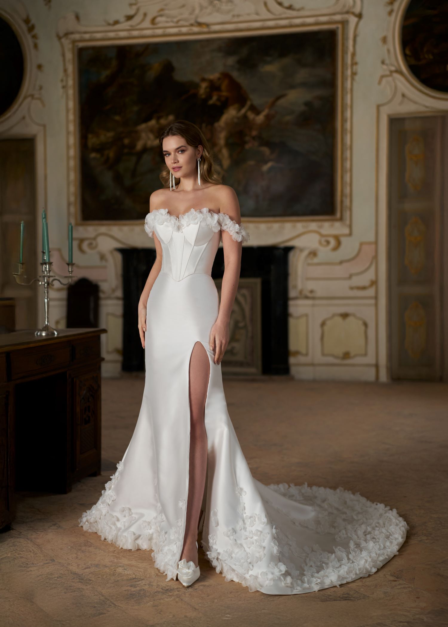 Hervé Paris Mix & Match Norma haut de mariée blanc court