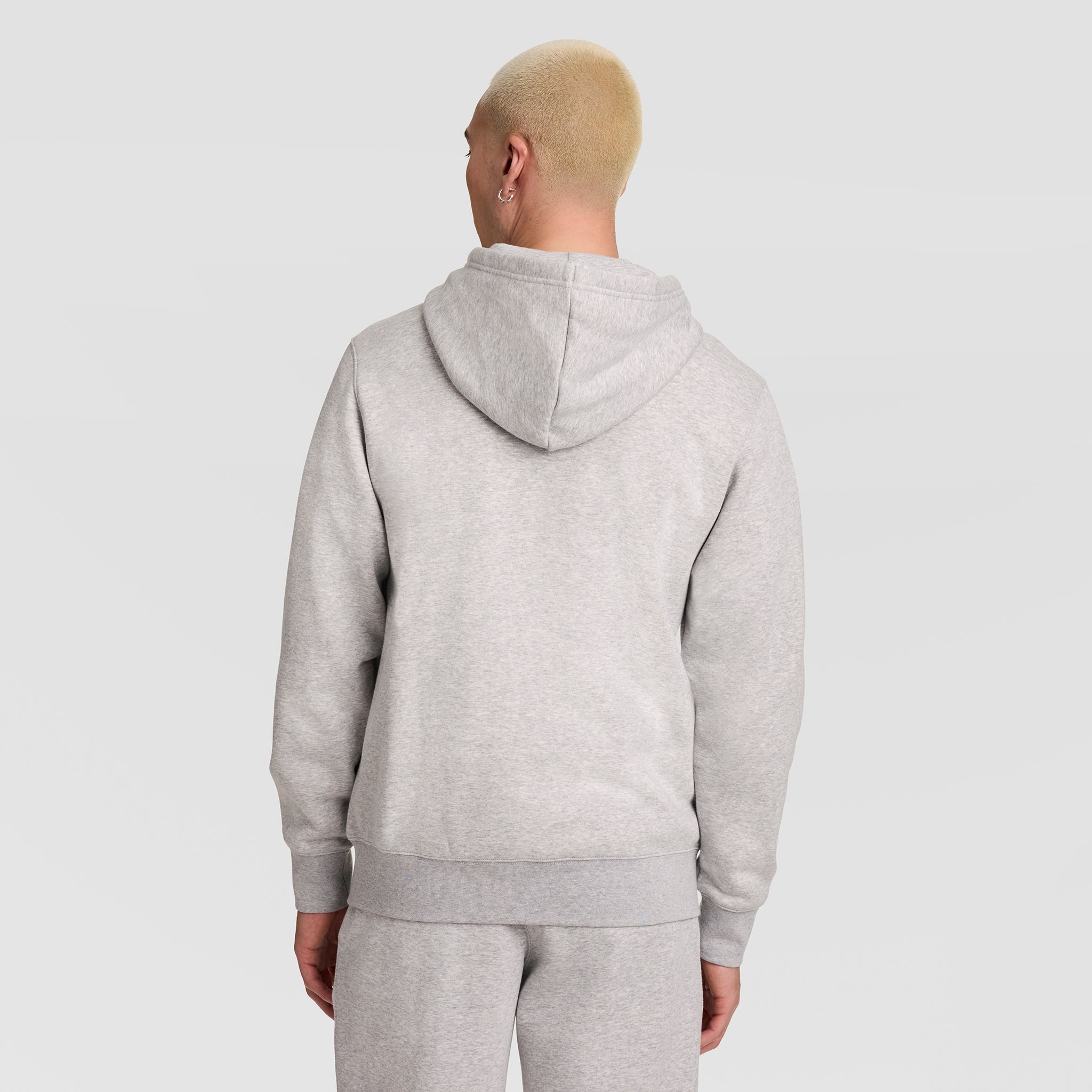 Champion Powerblend Full-Zip Hoodie sweat Oxford Gris gratté