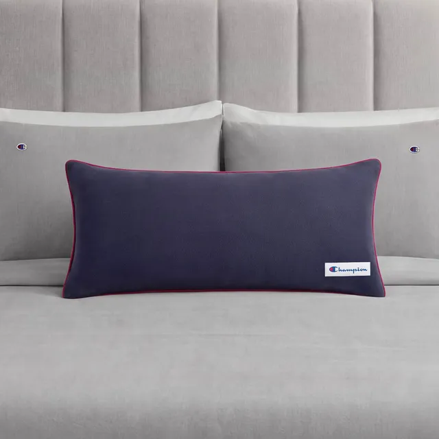 Champion Faux Wool Coussin Navy Blue 16x36