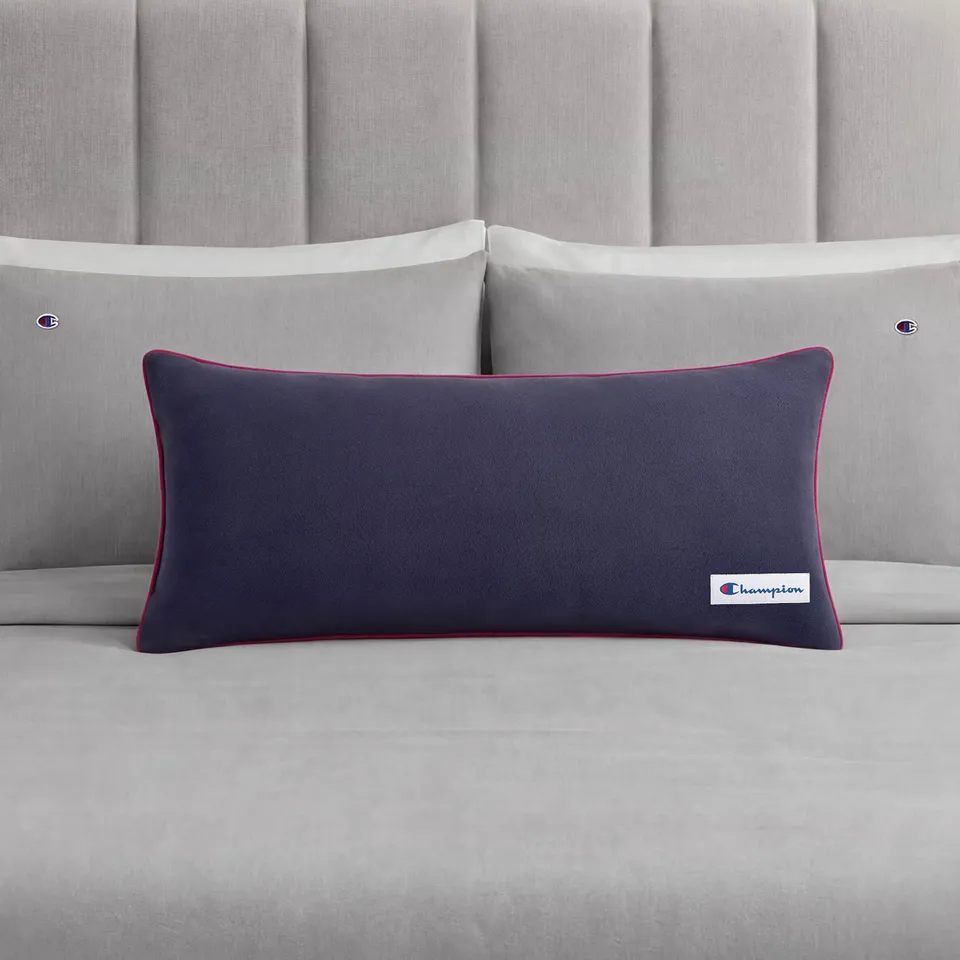 Champion Faux Wool Coussin Navy Blue 16x36
