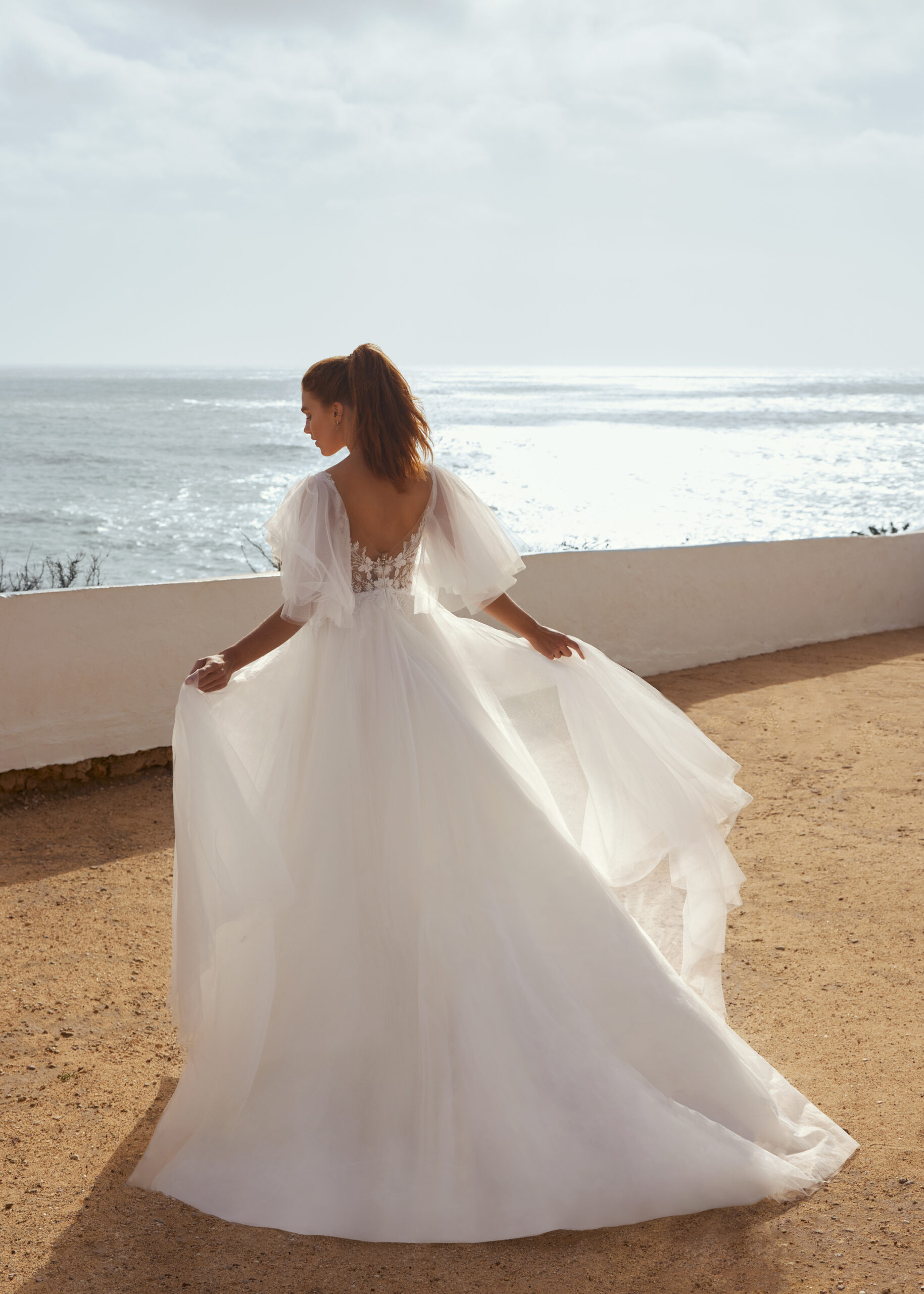 Hervé Paris Cherish Love Coral robe de mariée dentelle