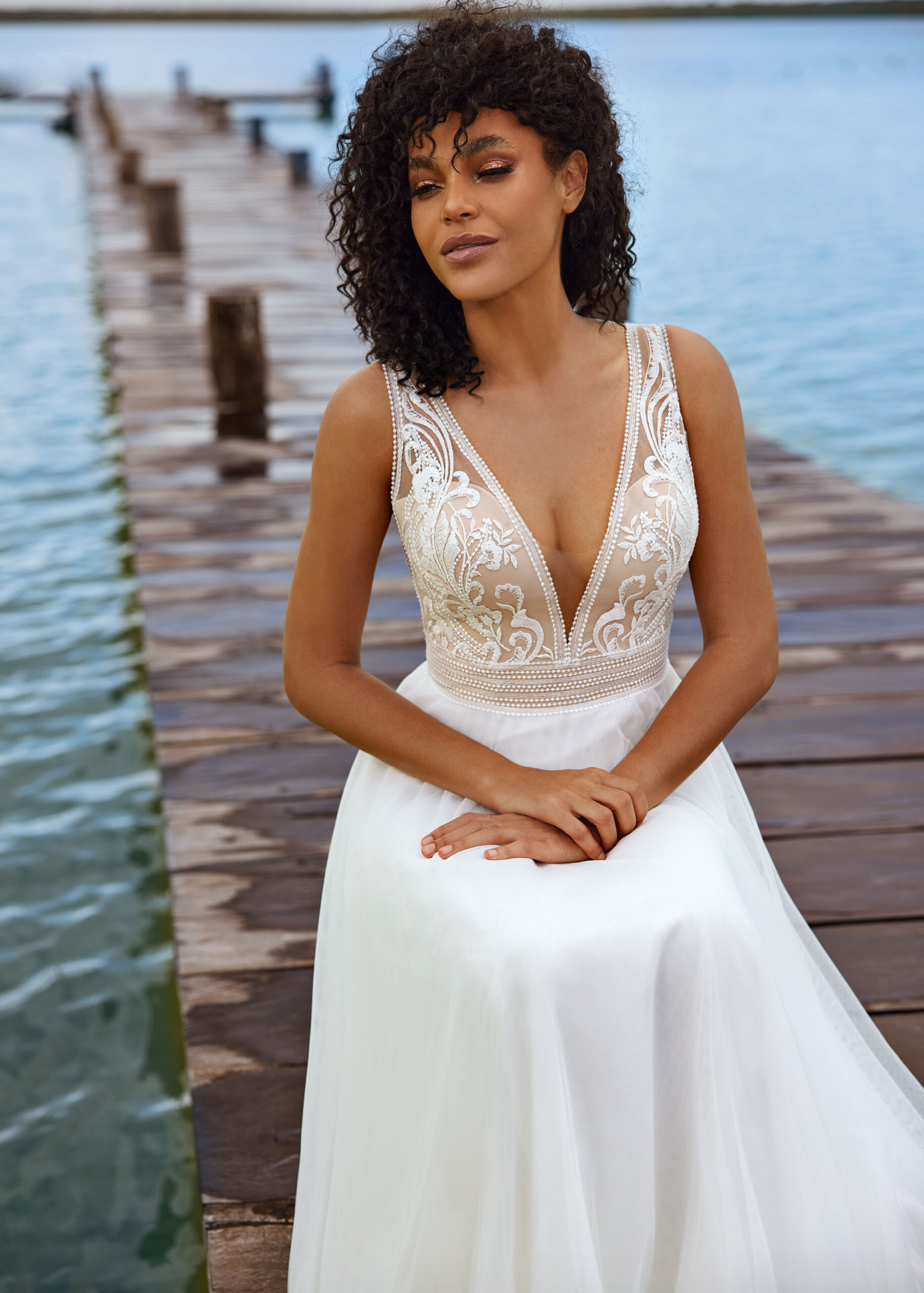Hervé Paris Vintage Collection Tavernay robe de mariée ivoire dentelle