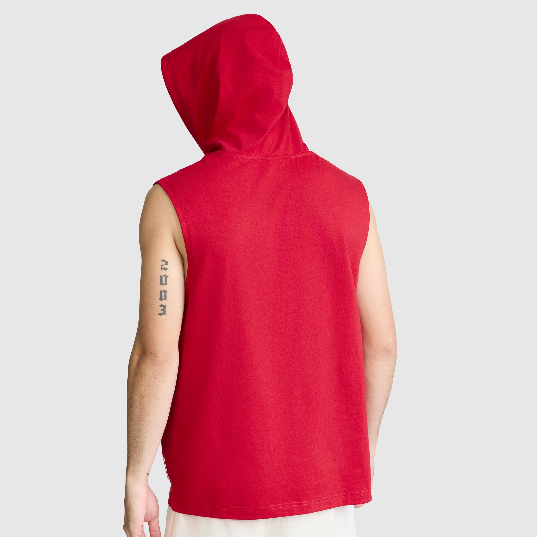 Champion Jersey sweat capuche sans manches Tango Red coton