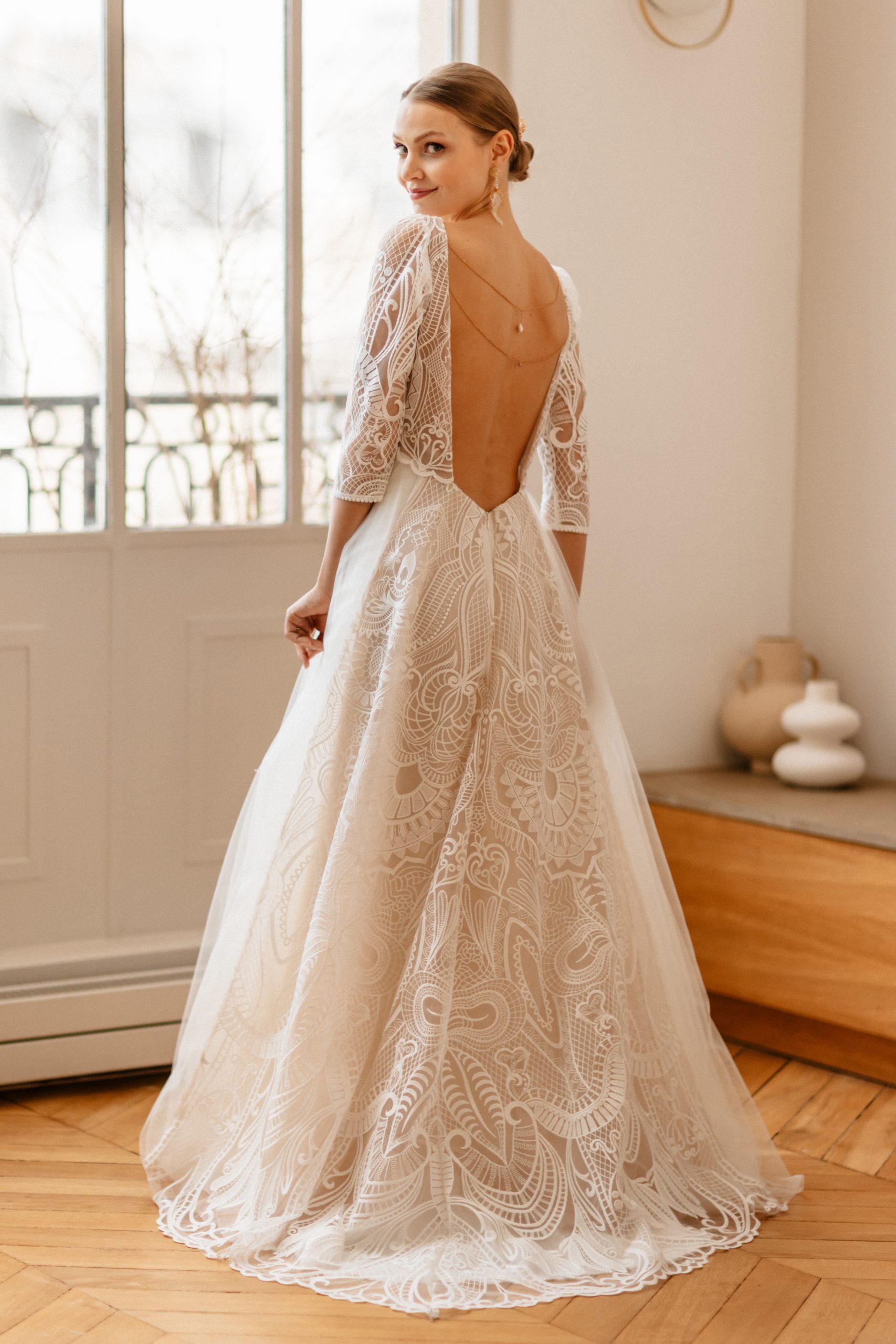 Le Jour de Notre Oui Julie robe de mariée satin sirène