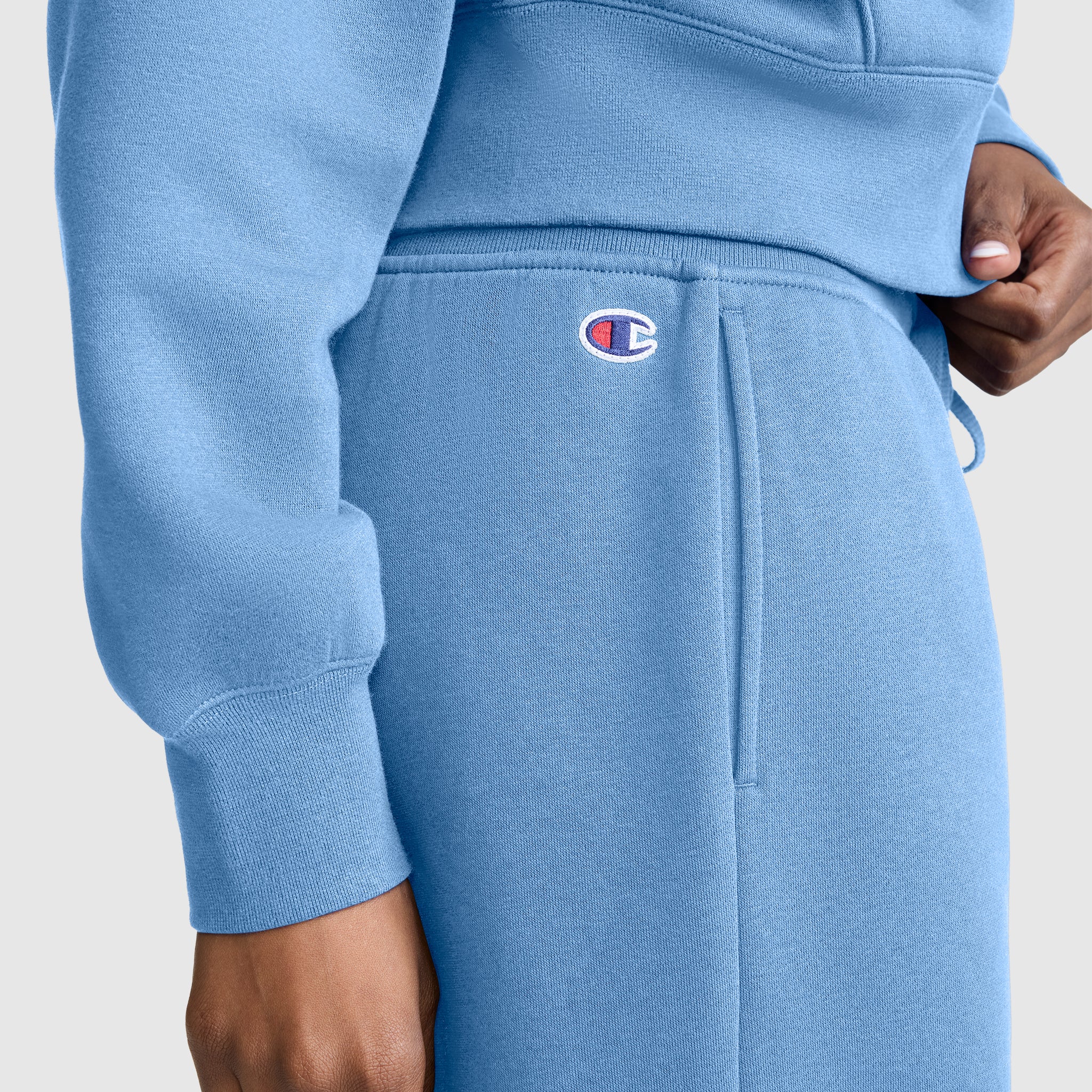 Champion Wide Leg Fleece Sweatpants pantalon bleu large