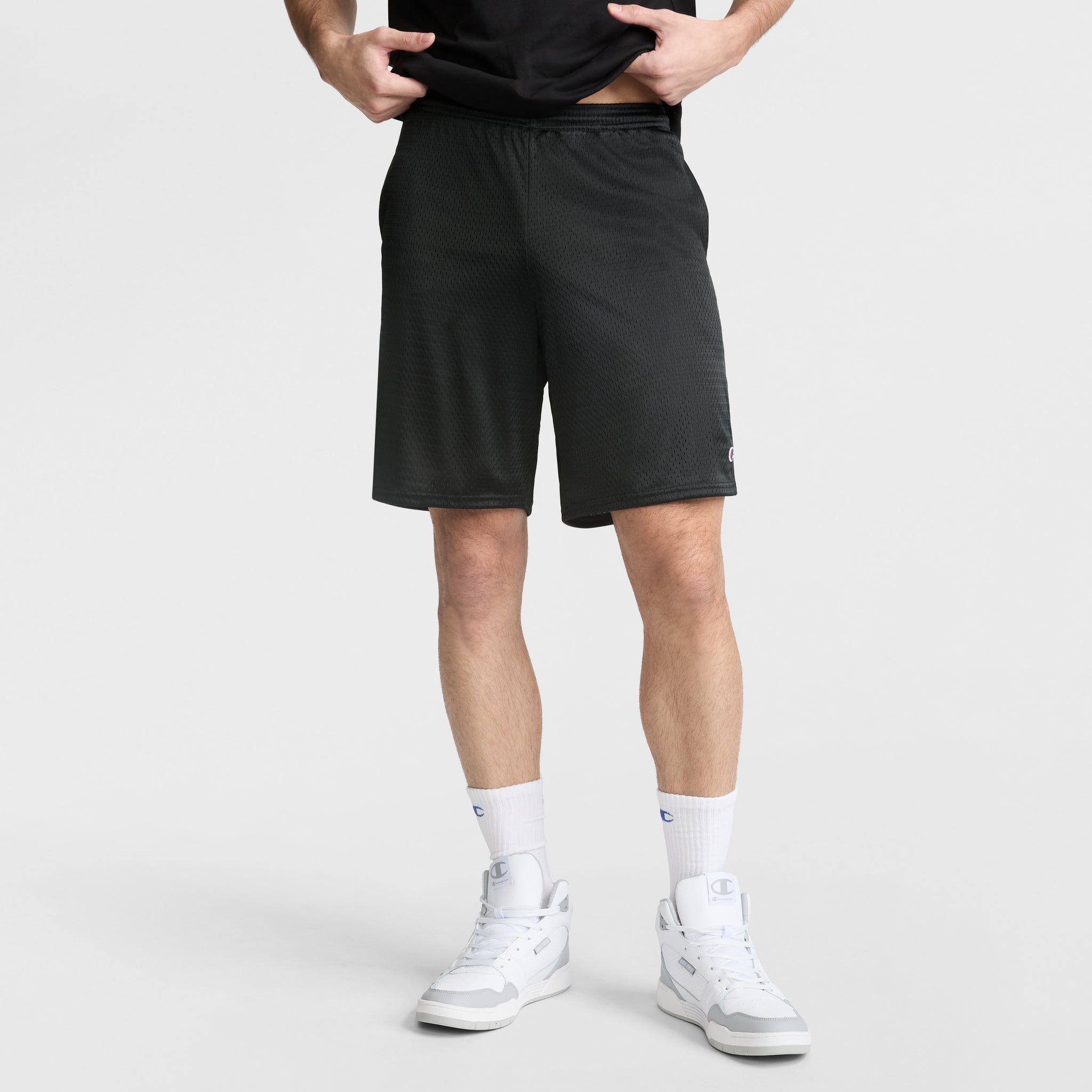 Champion 9" Classic Mesh Shorts C Logo short mesh noir 9 pouces