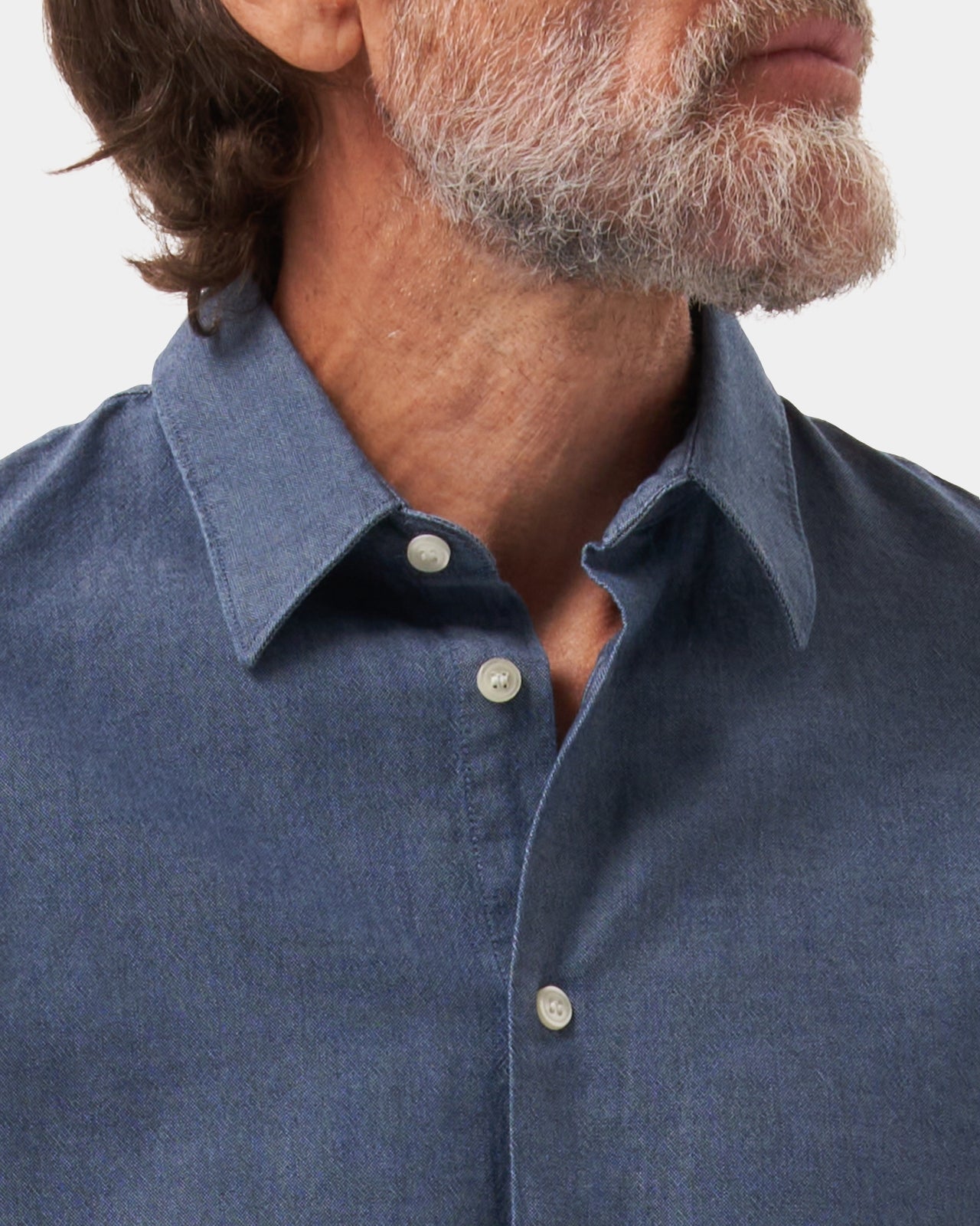 LAFAURIE MIO Denim Stone chemise homme coton coupe droite