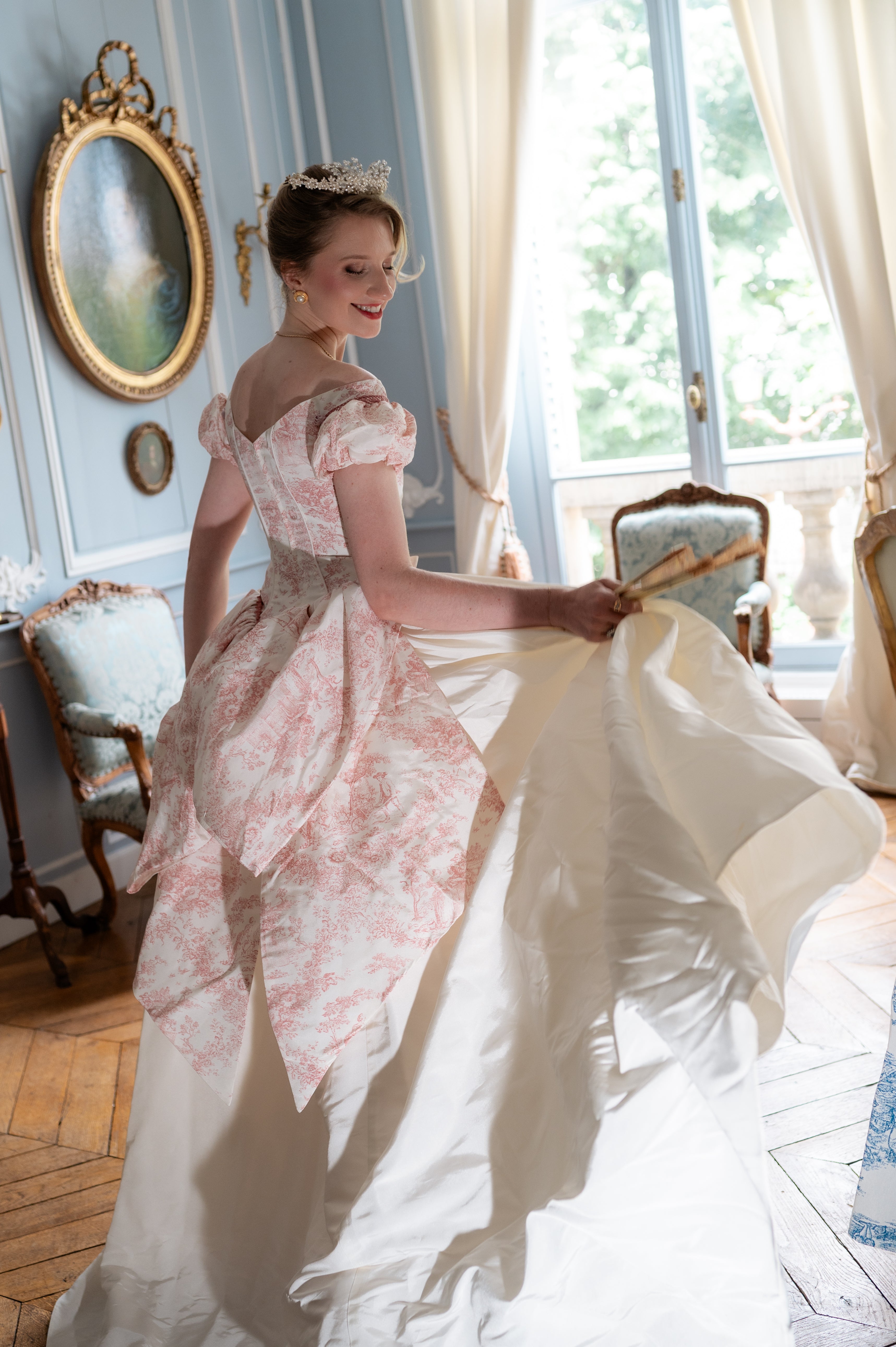 Solène Gisèle La mariée Robe Joséphine toile de Jouy 36