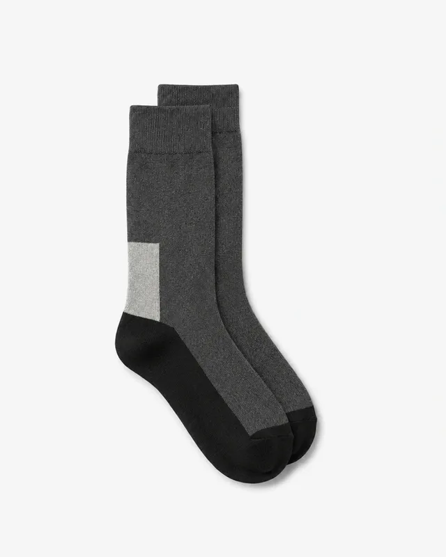 LAFAURIE HOLLYWOOD Anthracite chaussettes color block TU