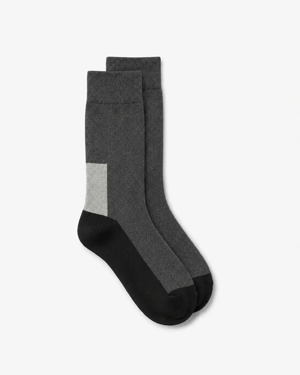 LAFAURIE HOLLYWOOD Anthracite chaussettes color block TU