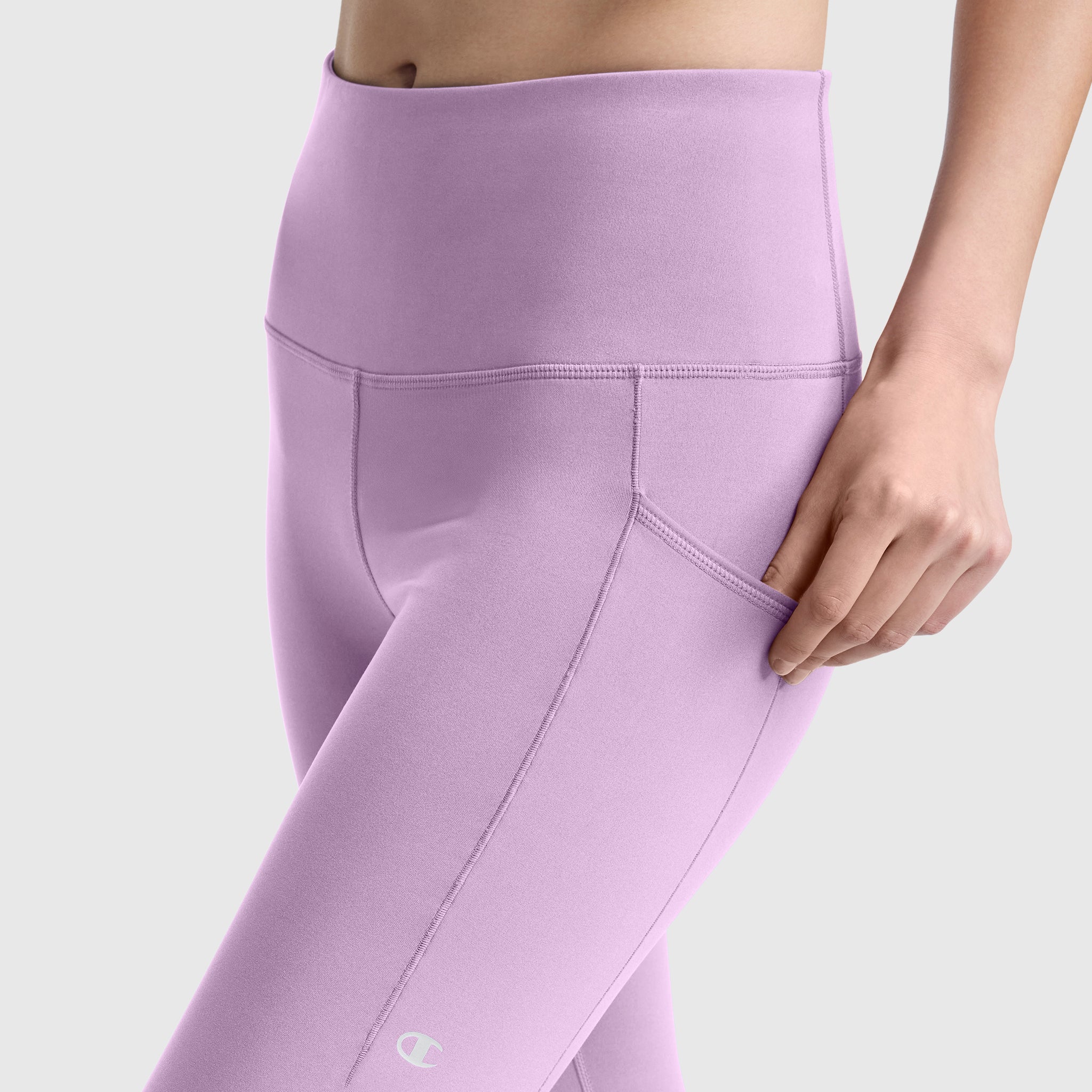 Champion Leggings C Logo legging violet Smoky Grape poches