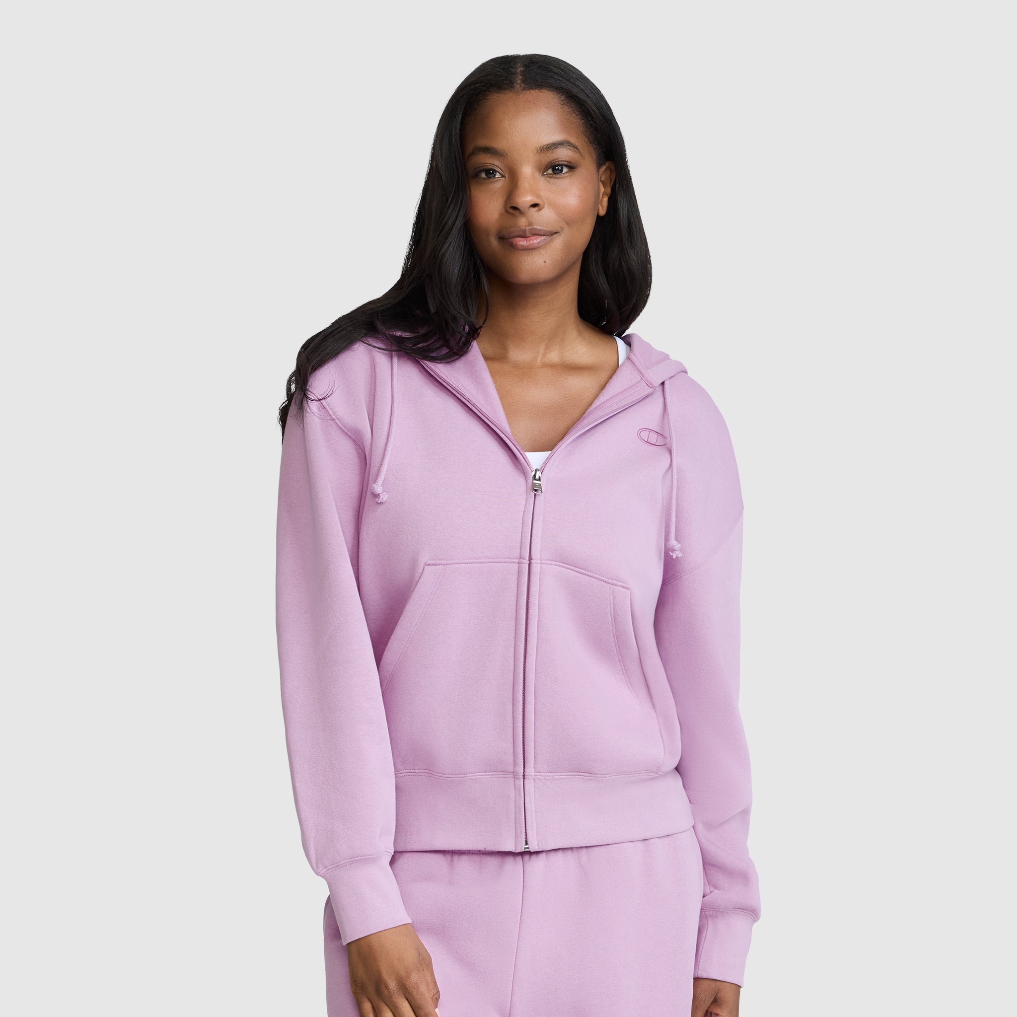Champion Powerblend sweat zippé à capuche Smoky Grape molleton