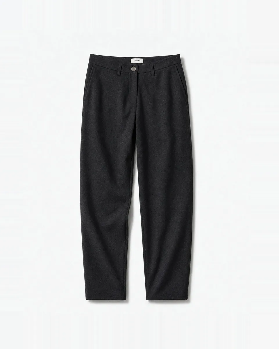 Lafaurie Marcel pantalon flanelle gris anthracite laine