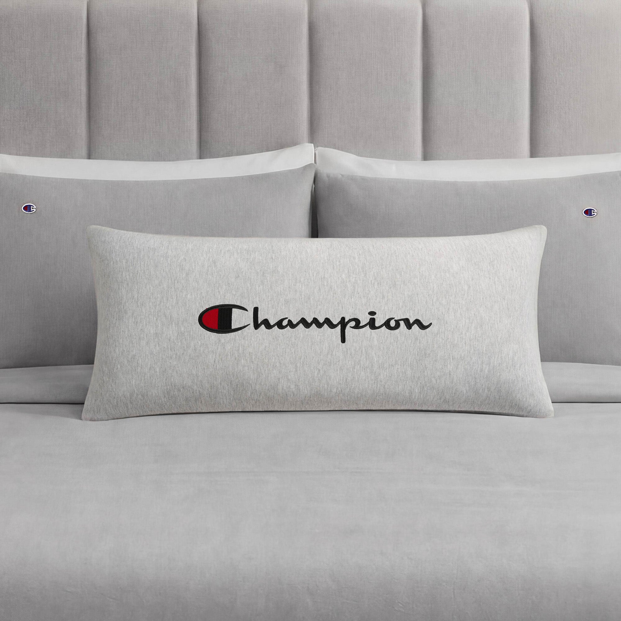 Champion Jersey traversin gris 40x91 cm polyester