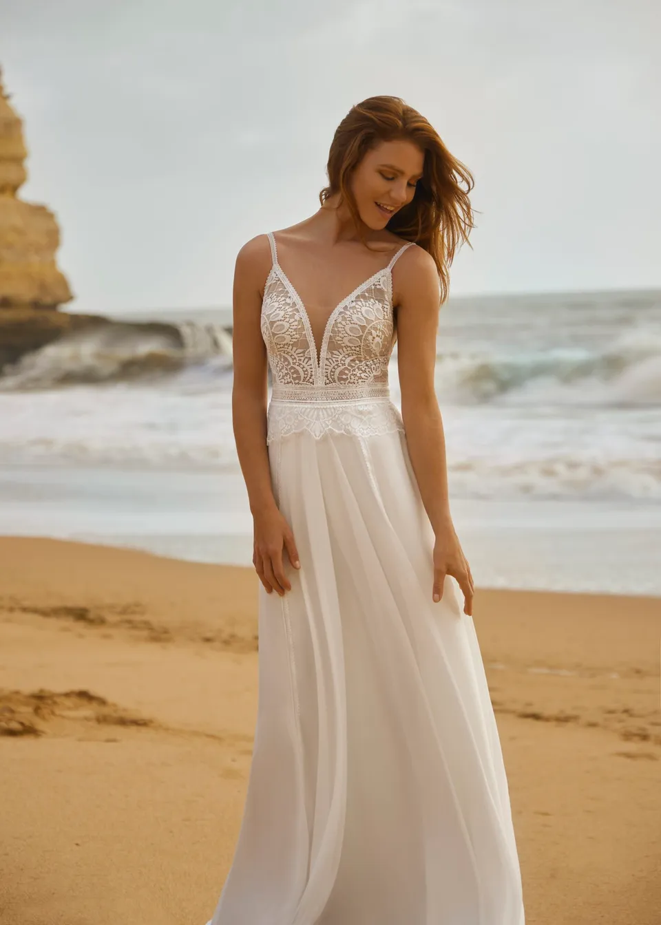 Hervé Paris Cherish Love Chriss robe de mariée ivoire dentelle