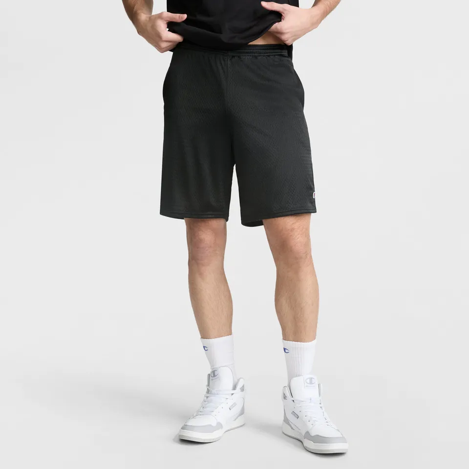 Champion 9" Classic Mesh Shorts C Logo short mesh noir 9 pouces