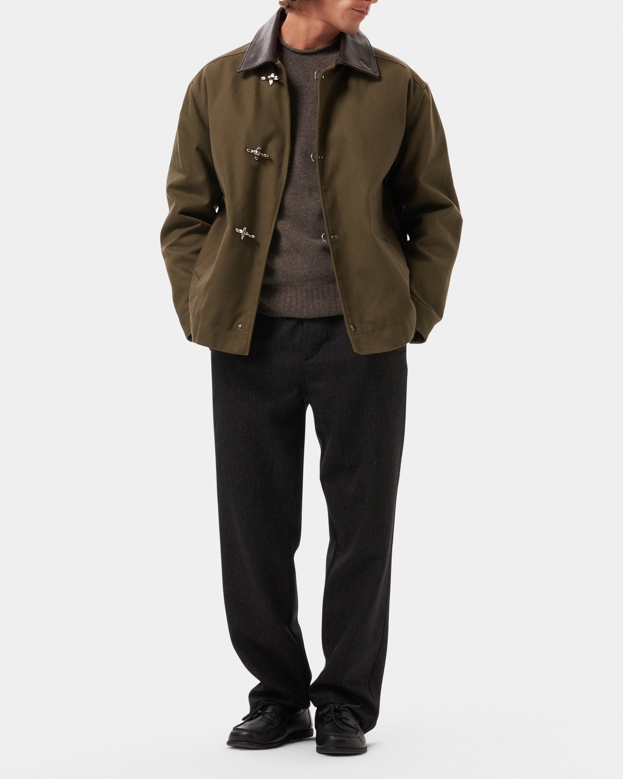 LAFAURIE VASSILY veste coton enduit kaki militaire