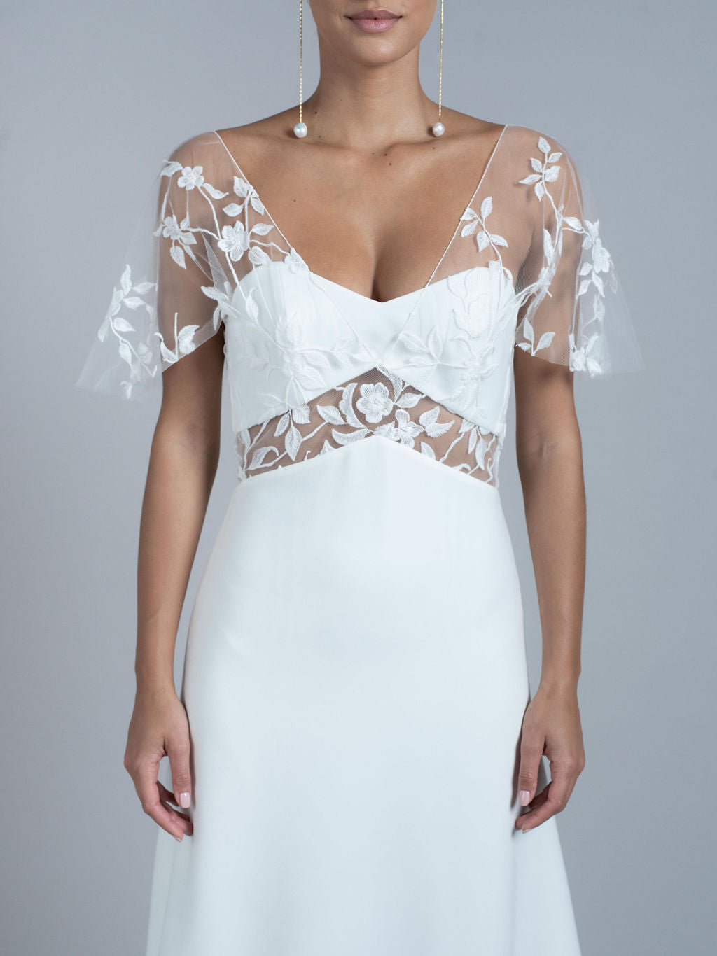 Rime Arodaky Kiss robe de mariée crêpe tulle brodé