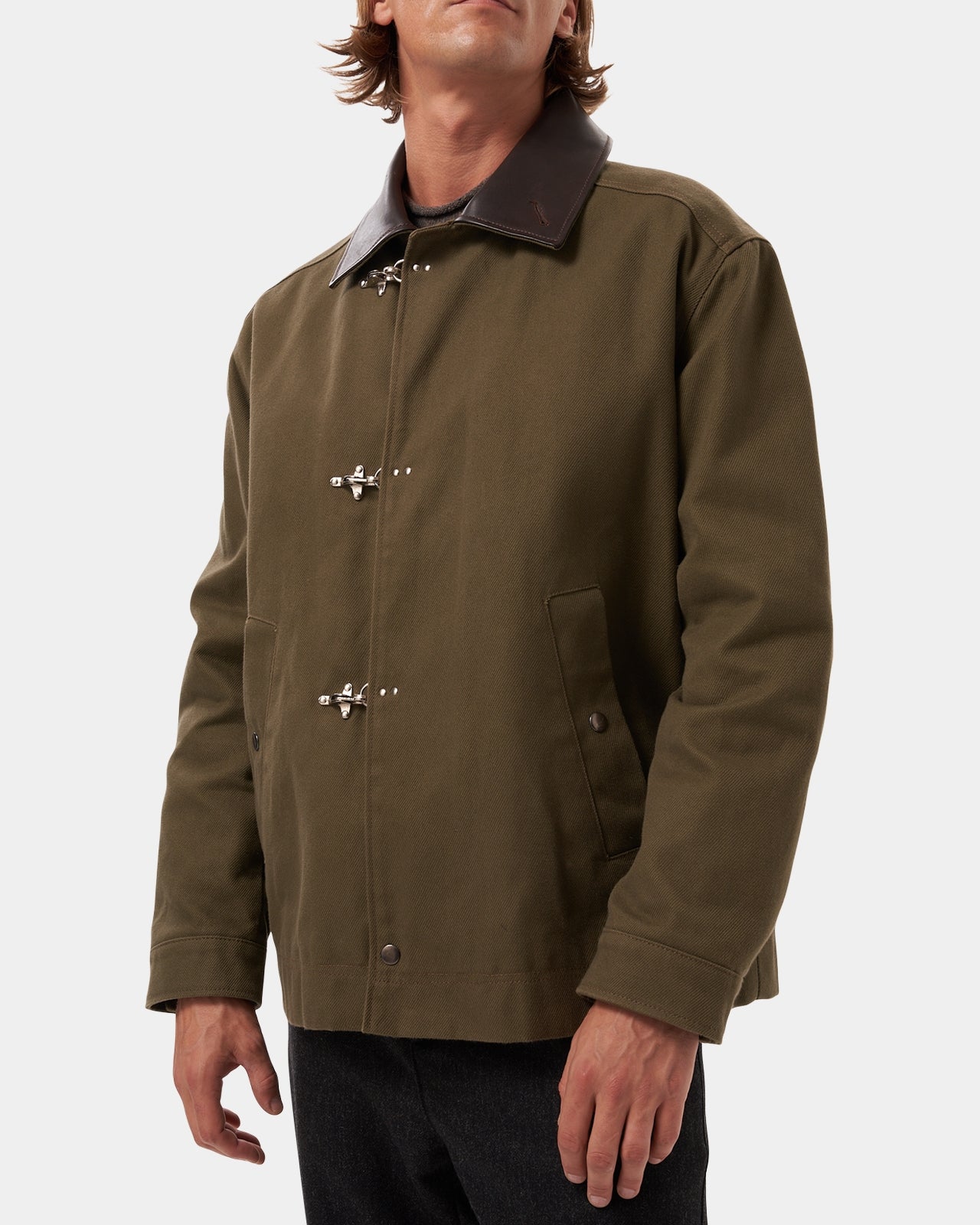 LAFAURIE VASSILY veste coton enduit kaki militaire