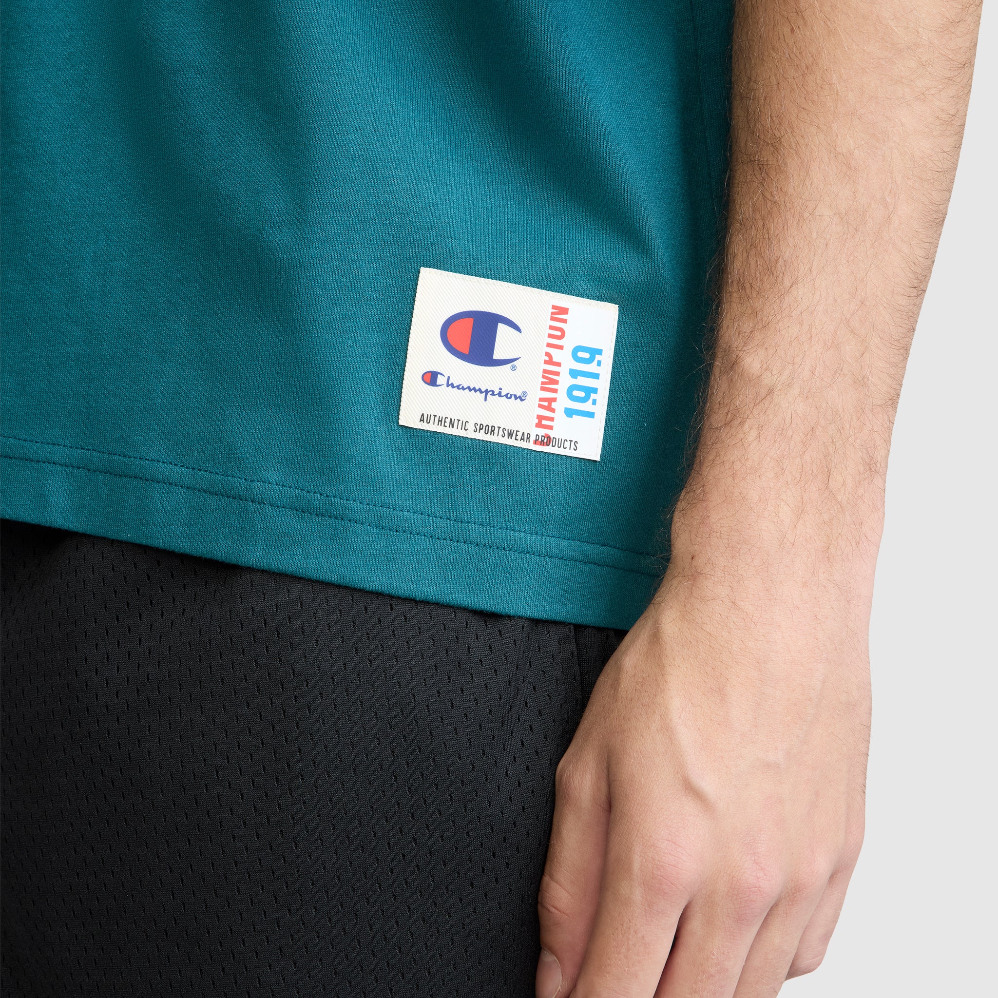 Champion Boxy T-Shirt coton manches courtes Deep Teal