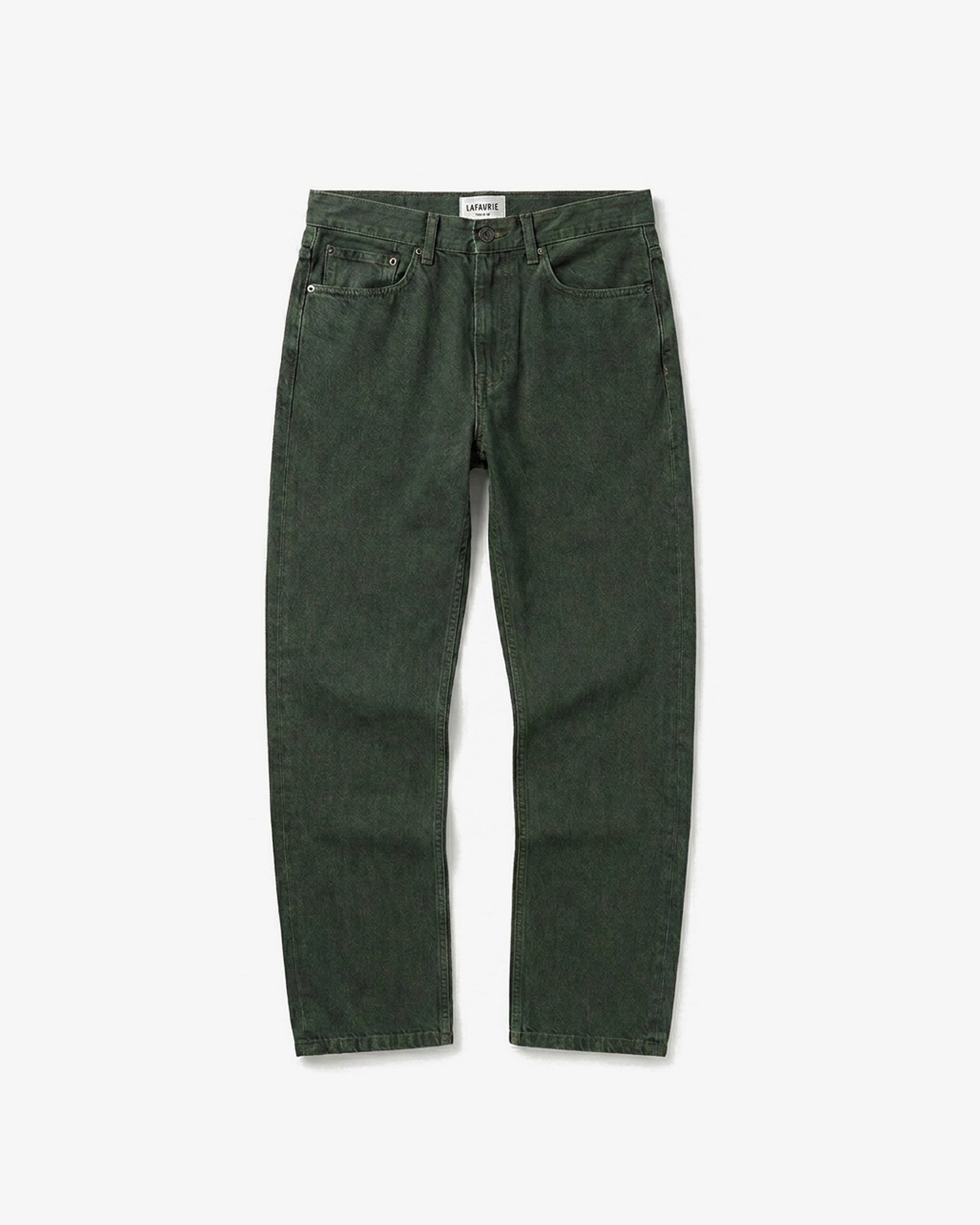 Lafaurie Brady jean droit denim kaki régiment coton