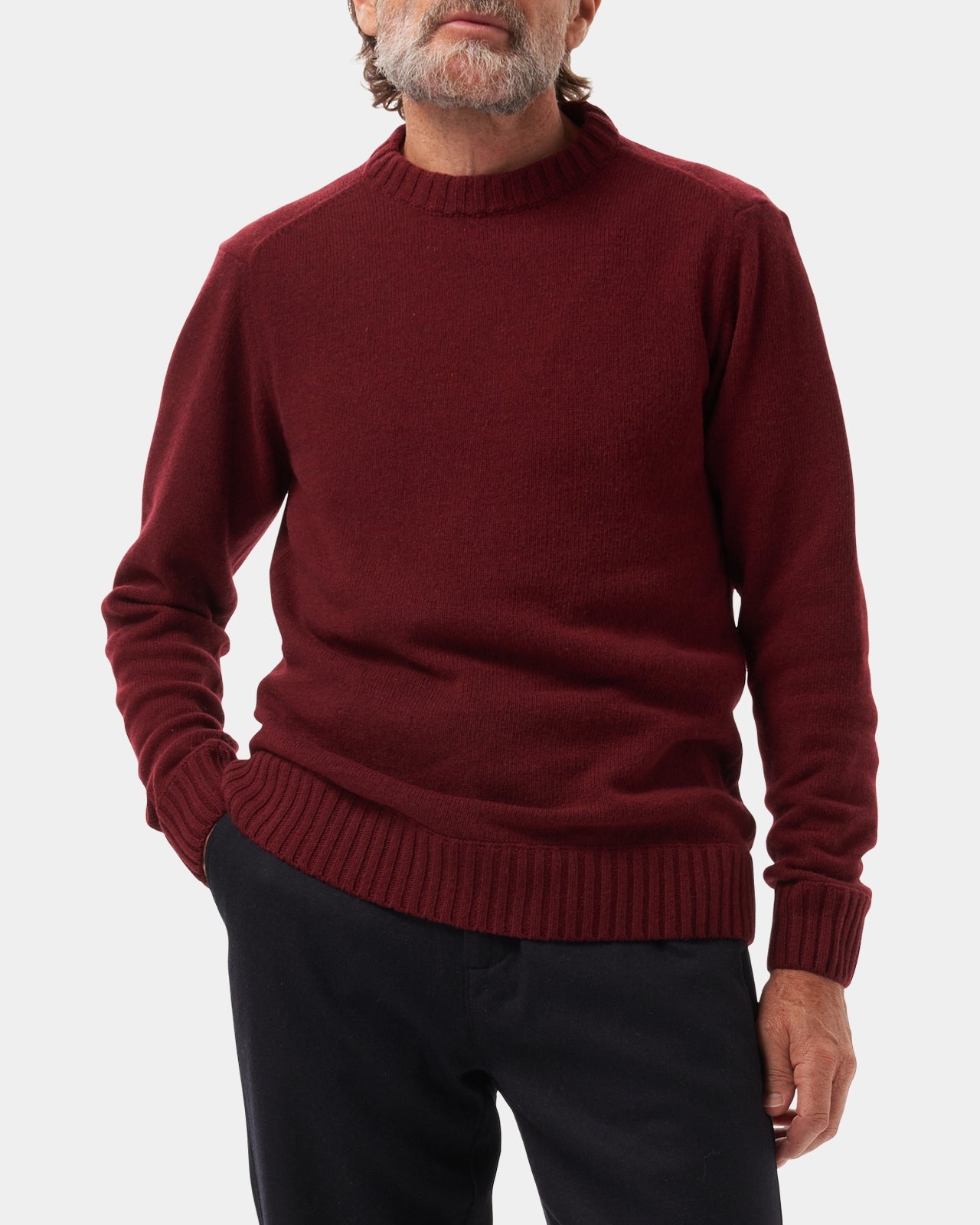 LAFAURIE CLAUDIO Prune pull laine cardée jauge 7