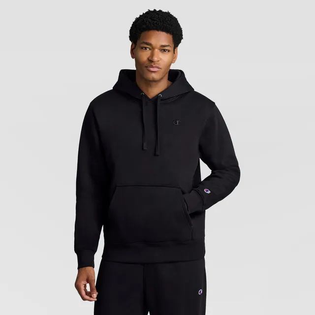 Champion Powerblend C Logo sweat à capuche noir coupe classique