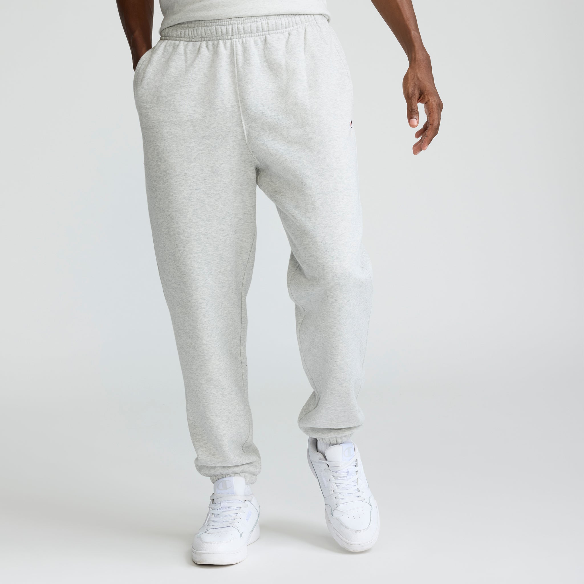 Champion Powerblend Pantalon Jogging Platinum Silver Heather