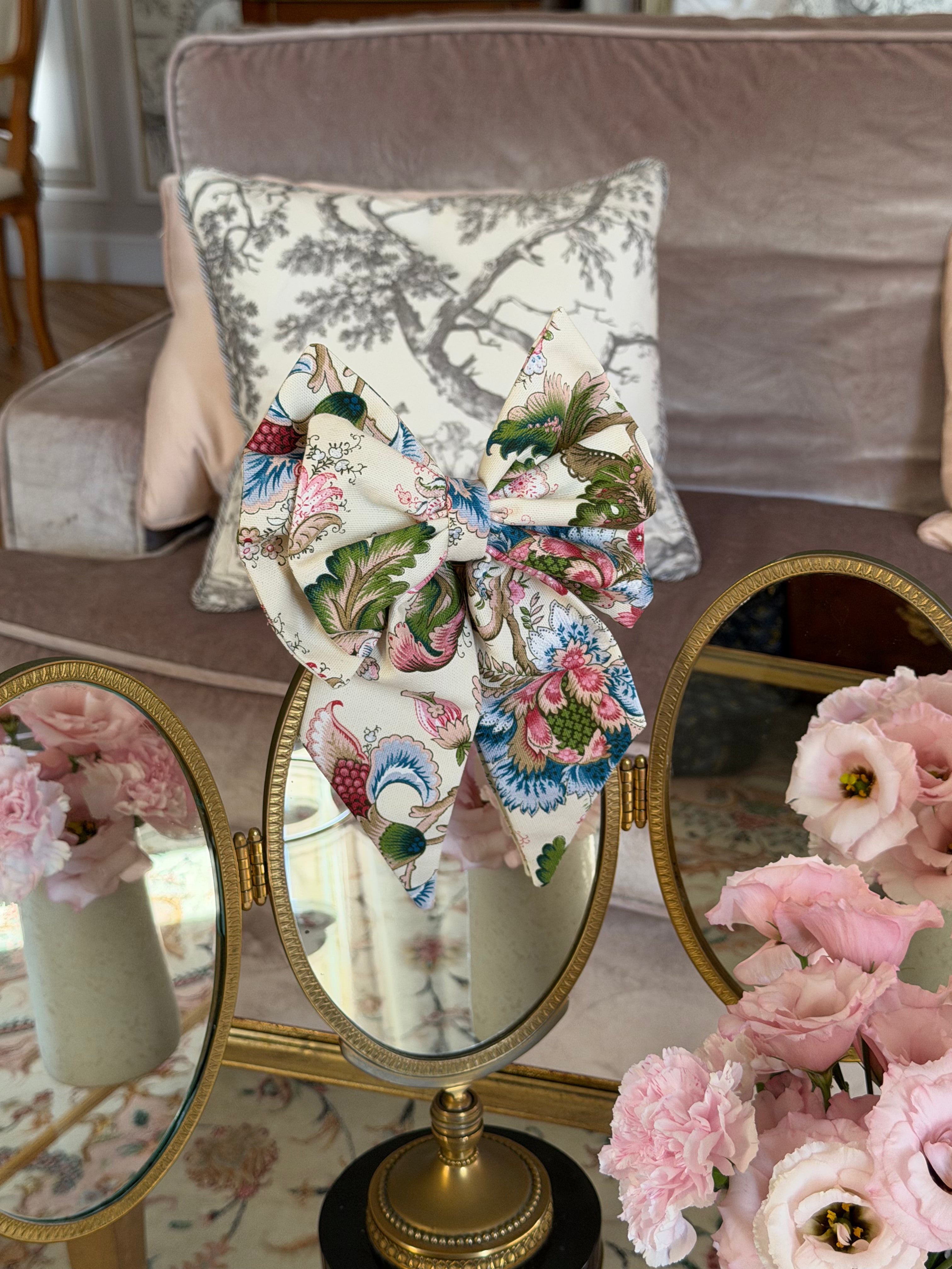 Solène Gisèle Couture noeud Persopolis fleuri coton 15x20