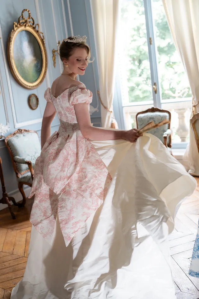 Solène Gisèle La mariée Robe Joséphine toile de Jouy 36
