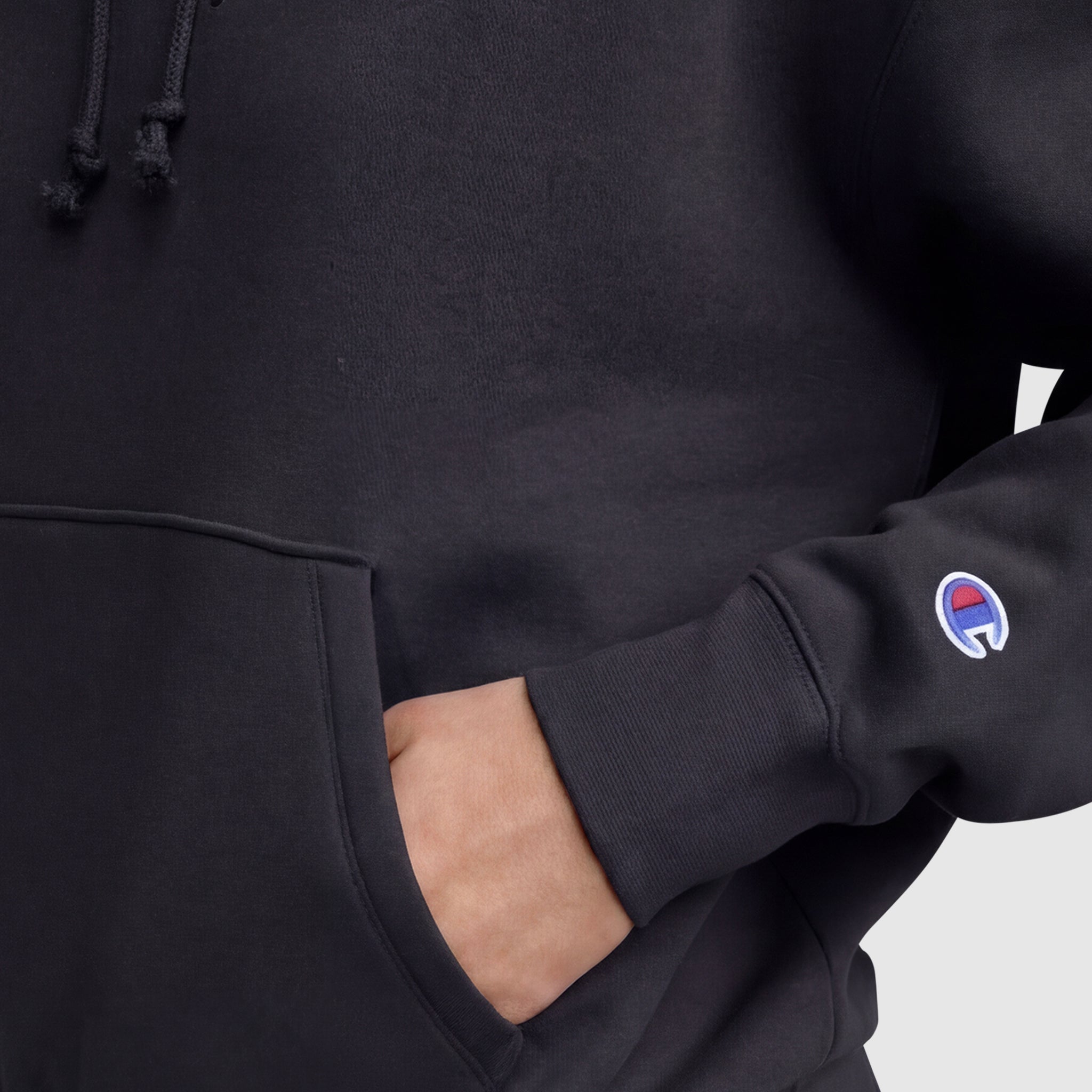 Champion Powerblend Freshman Hoodie sweat à capuche noir coton