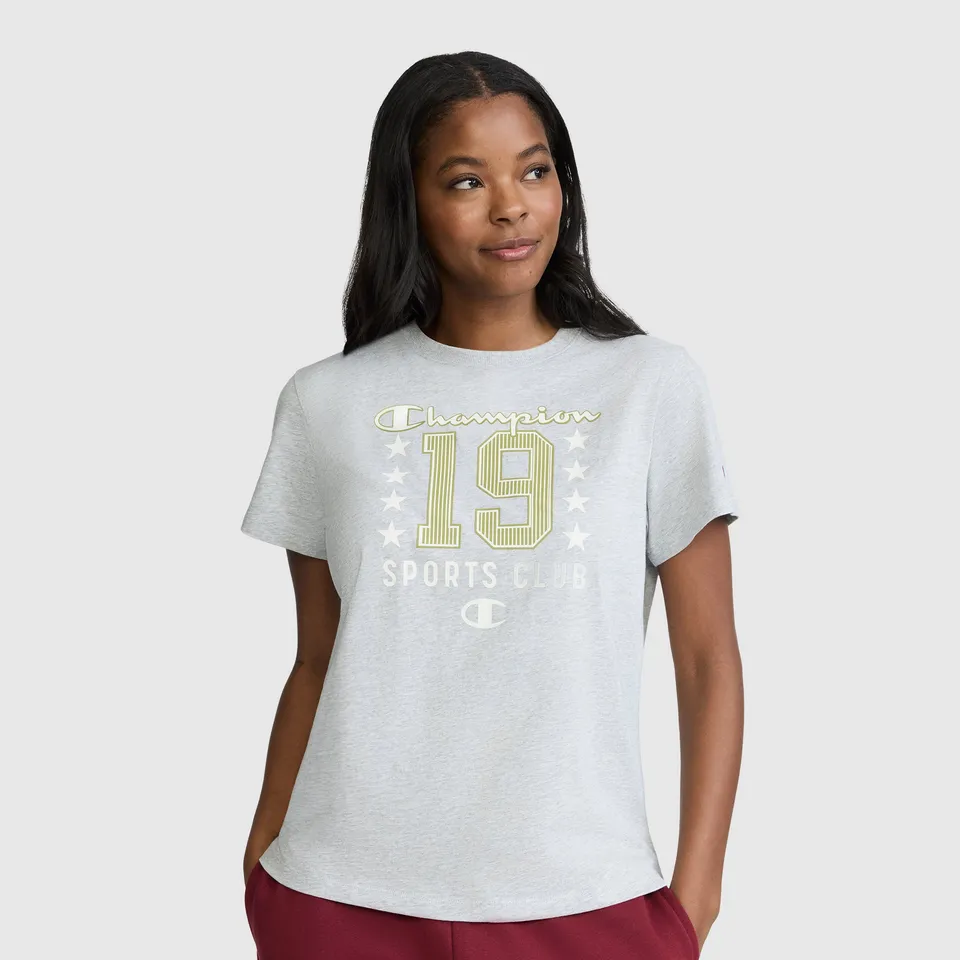 Champion Sports Club 19 t-shirt coton Oxford Grey