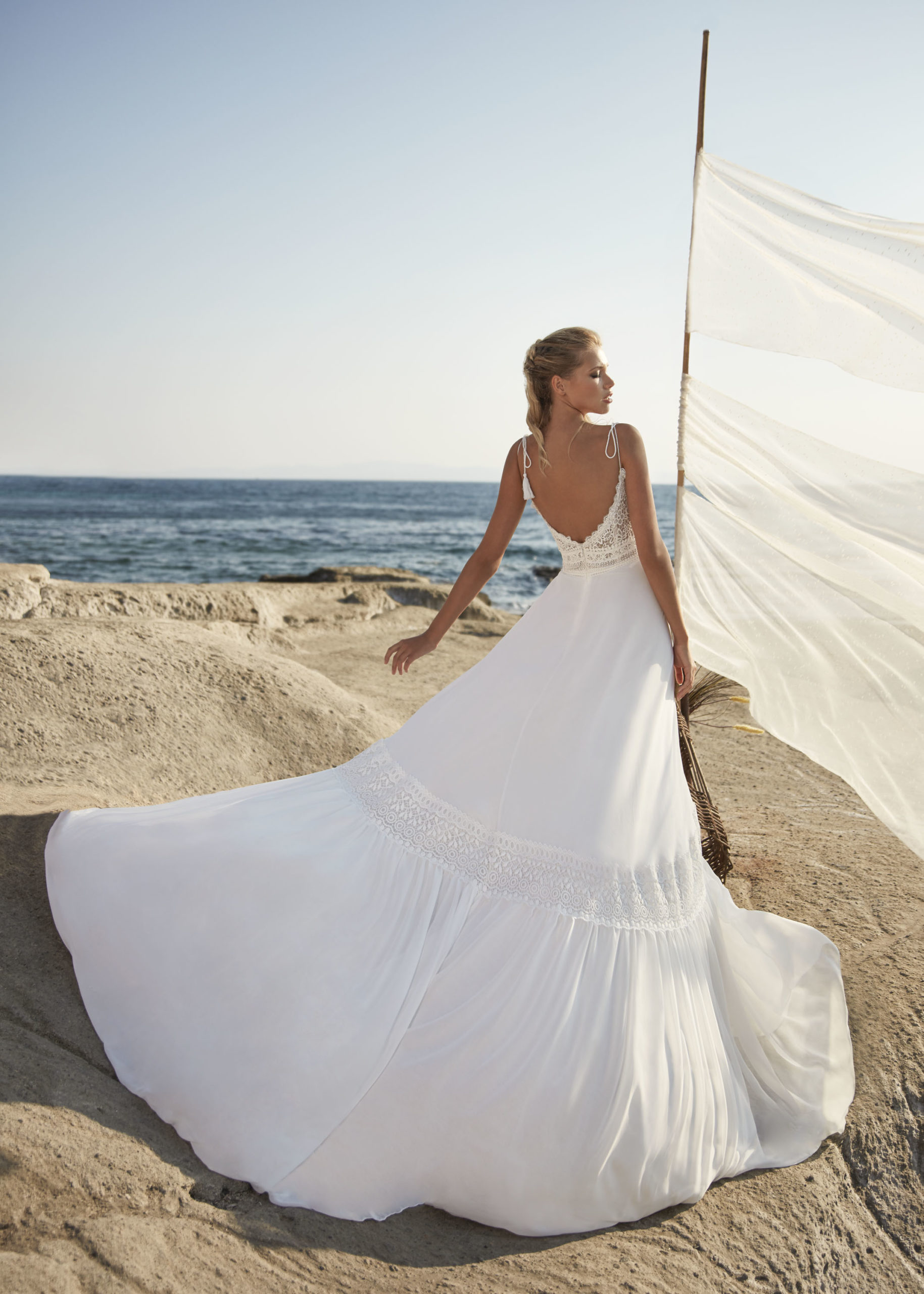 Hervé Paris Boho Destination Vendres Robe de Mariée Blanche