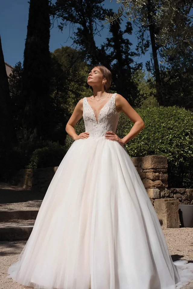 Le Jour de Notre Oui Robes de mariée ILEM robe fluide simple