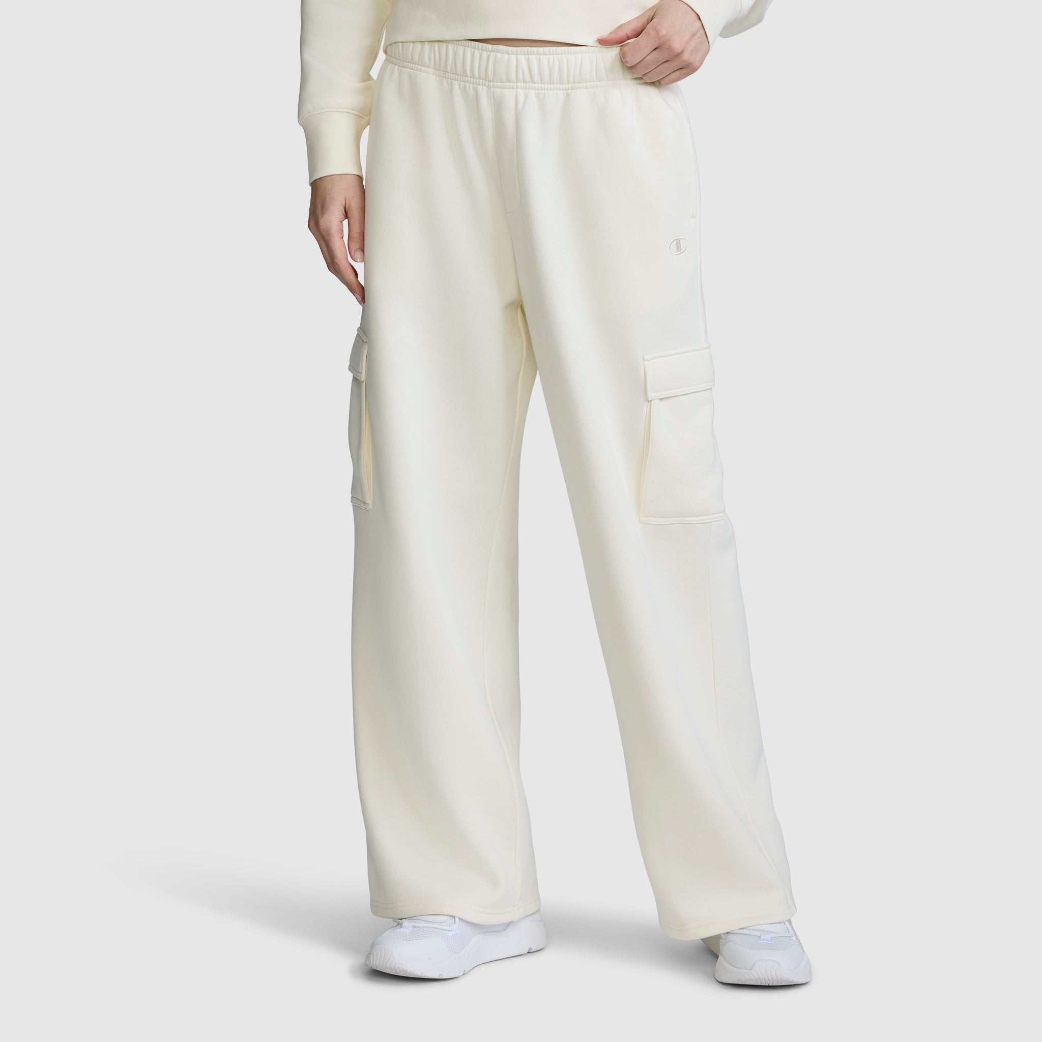 Champion Fleece Cargo Training Pant pantalon Unbleached Cotton