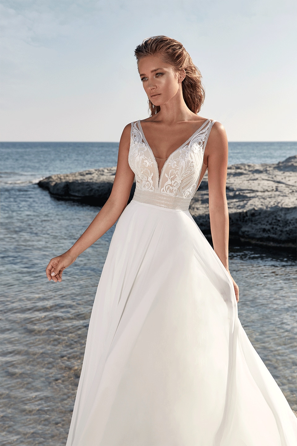 Hervé Paris Vintage Collection Tavernay robe de mariée ivoire dentelle
