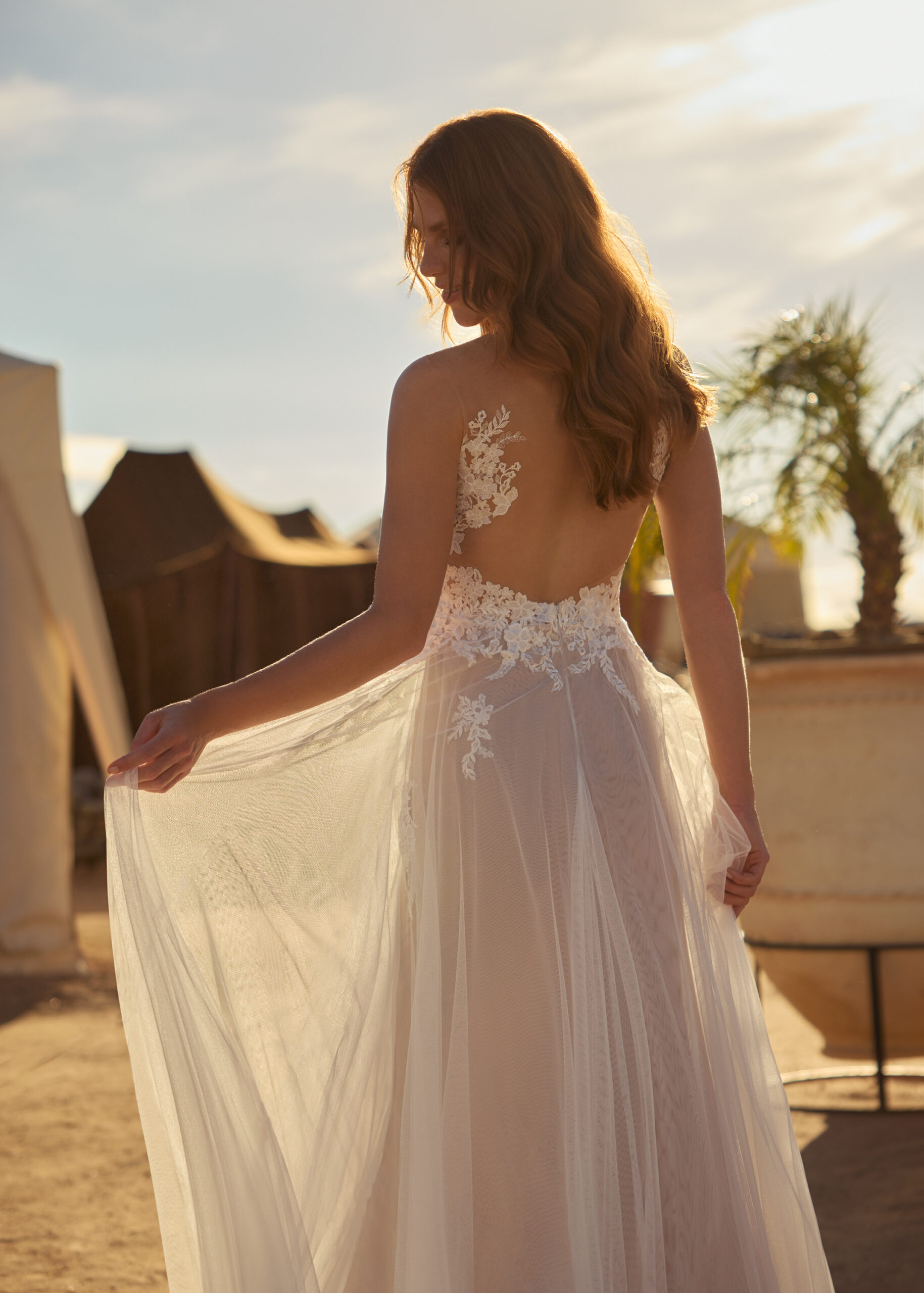 Hervé Paris Cherish Love Collection Cato robe de mariée satin