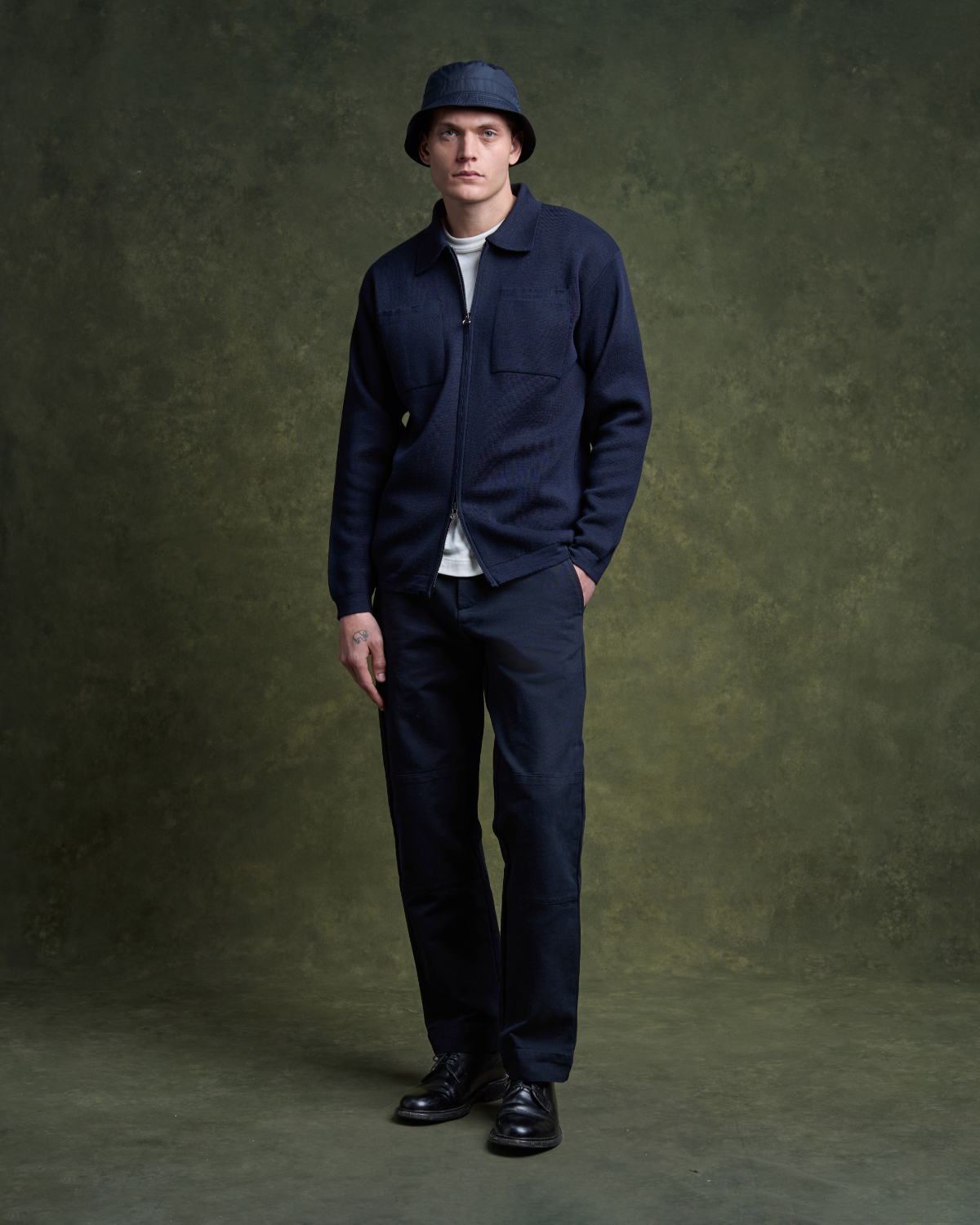 Lafaurie Geo Navy bob nylon déperlant homme