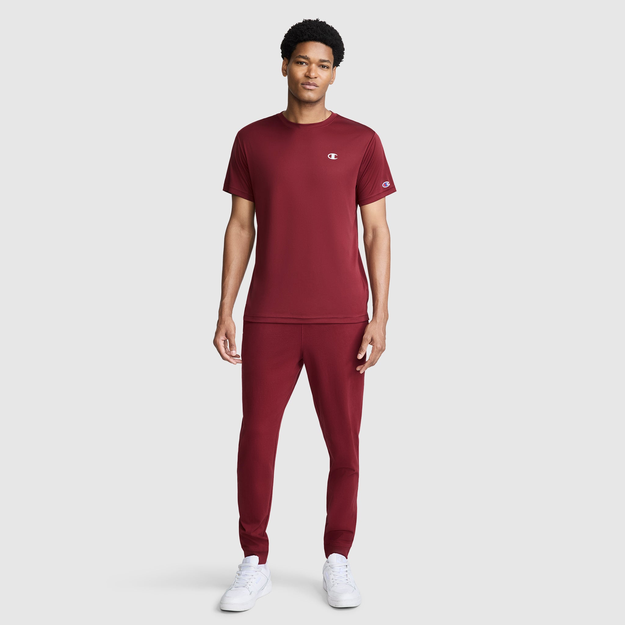 Champion Sport T-Shirt Reflective C Logo Cabernet homme