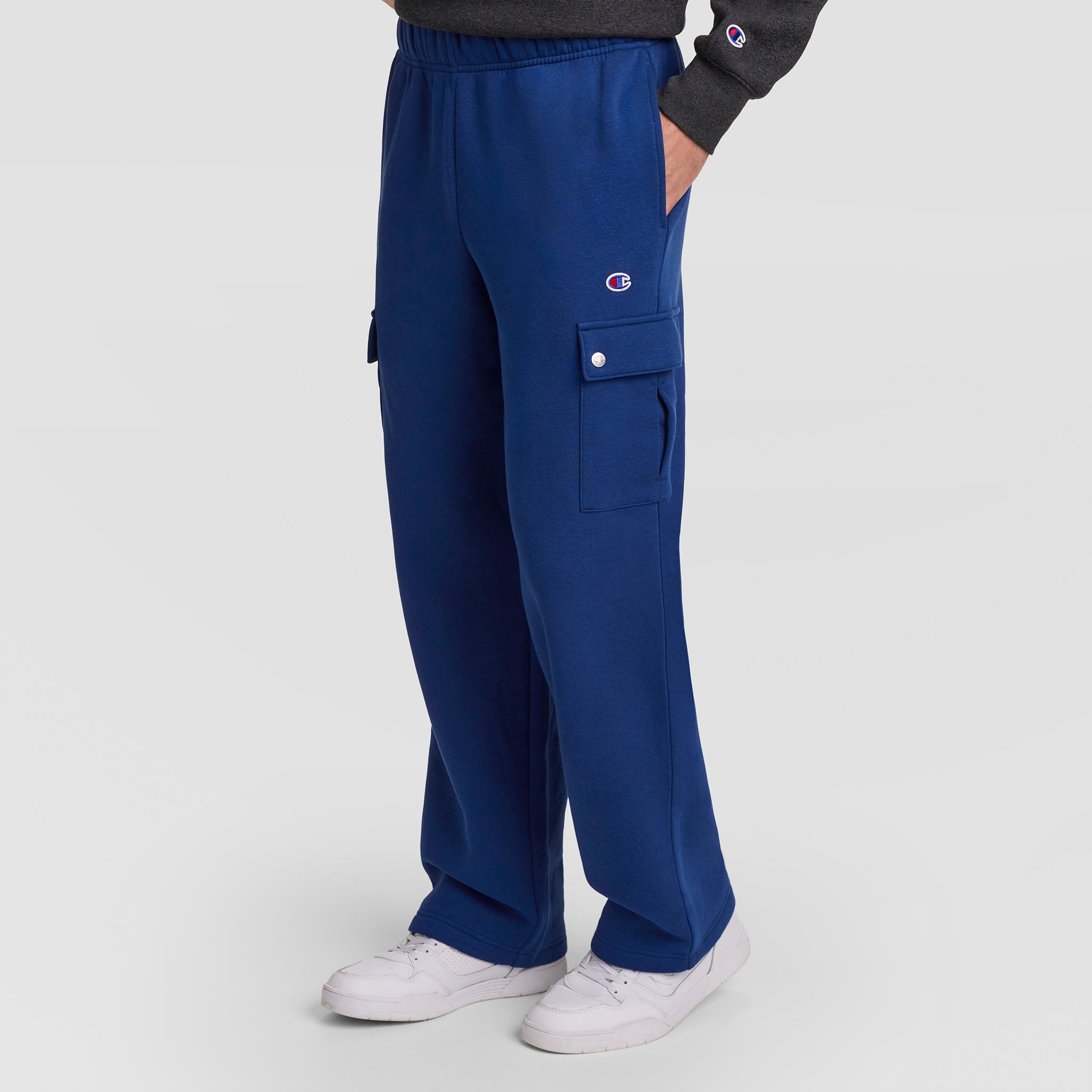Champion Fleece Cargo Pant C Logo cargo bleu Estate Blue