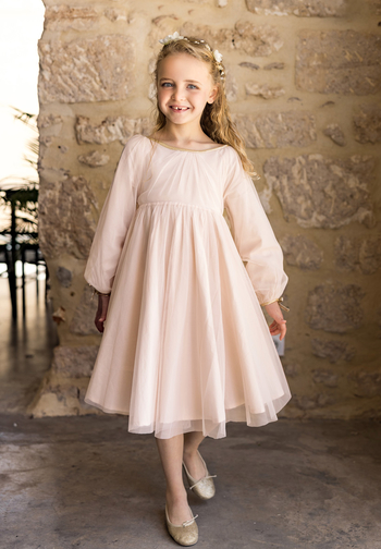 Le Jour de Notre Oui Lena Nude robe fille nude tulle