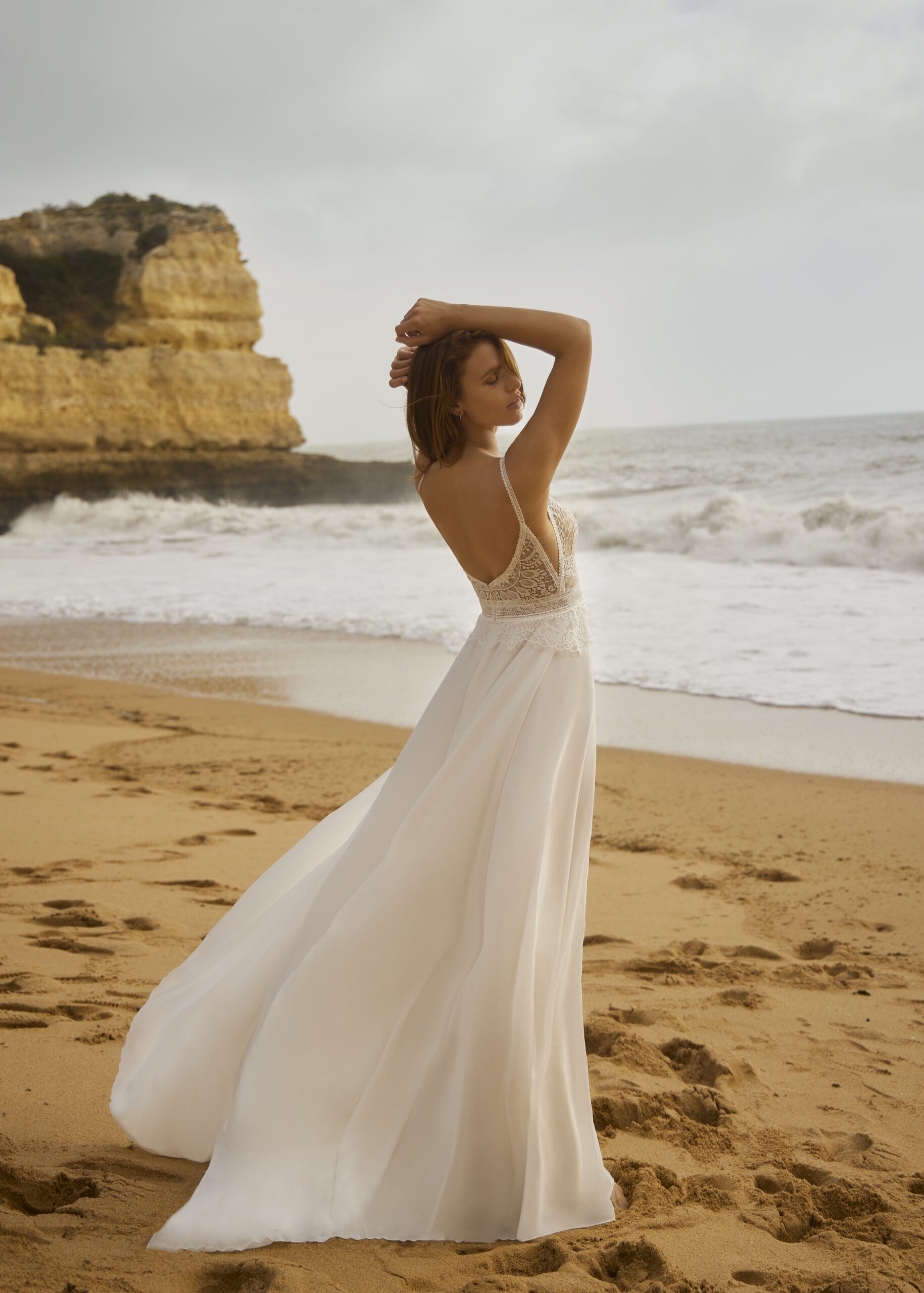 Hervé Paris Cherish Love Chriss robe de mariée ivoire dentelle