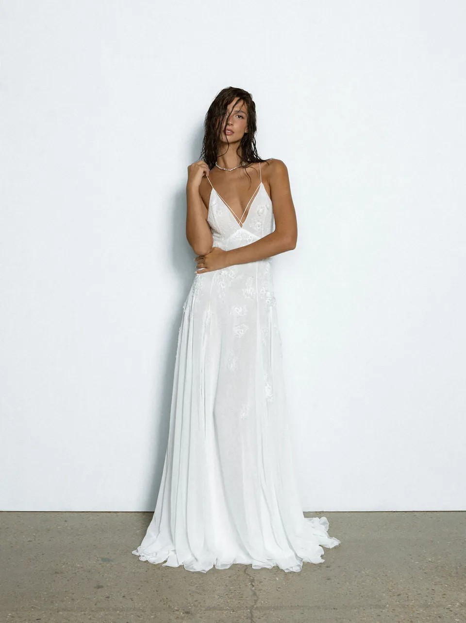 Rime Arodaky Bridal Eden robe de mariée mousseline brodée